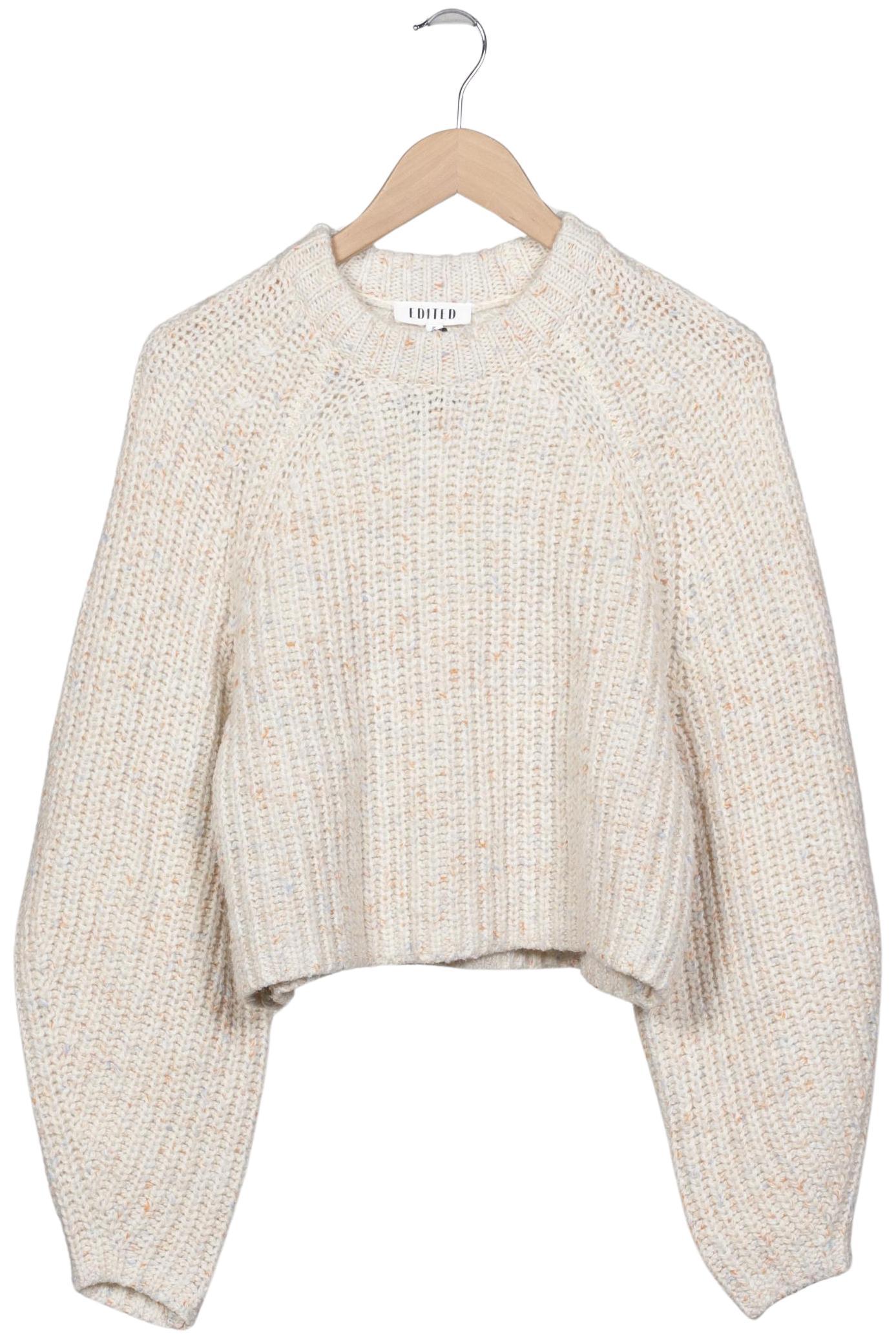 

Edited THE Label Damen Pullover, cremeweiß, Gr. 34