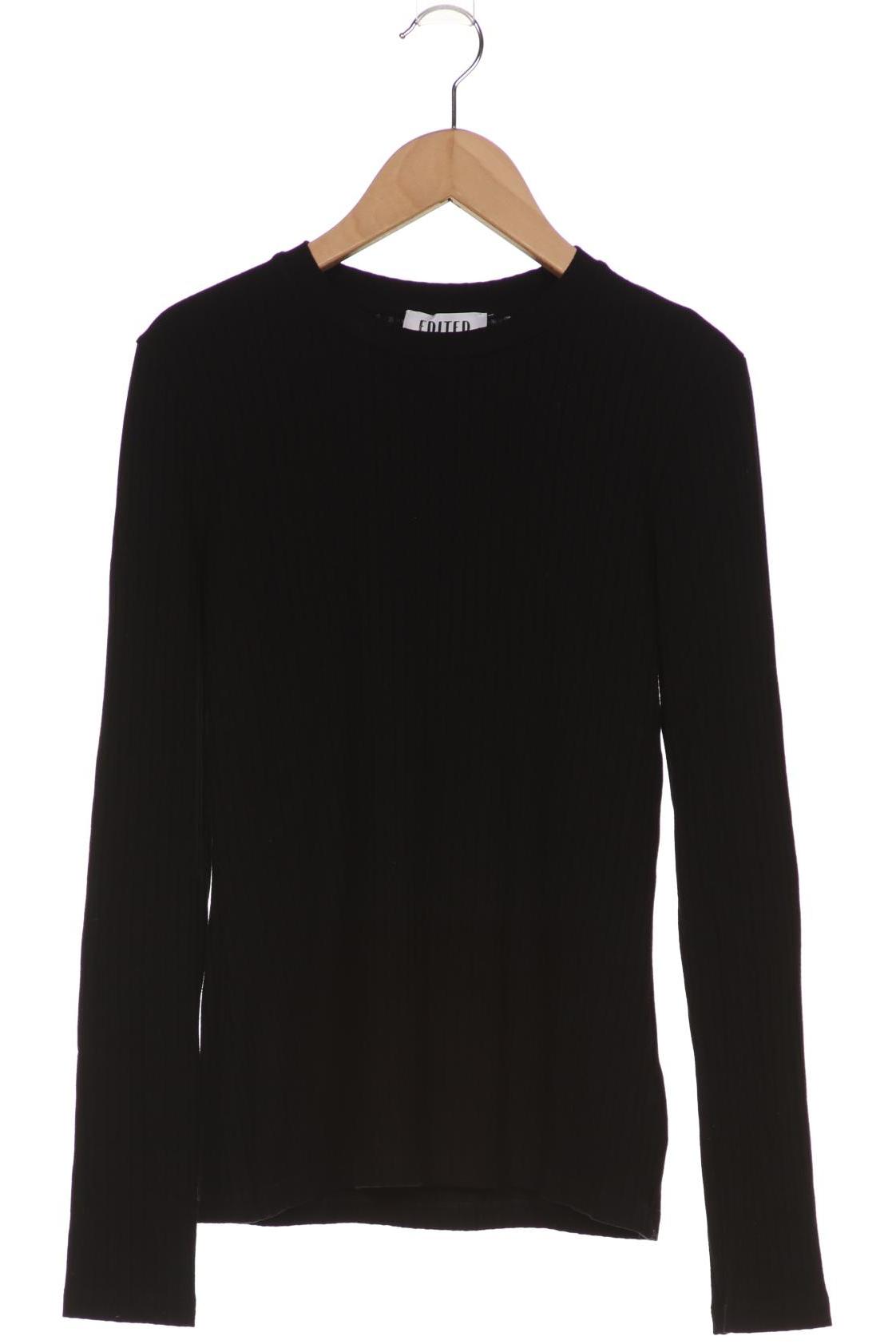 

Edited THE Label Damen Langarmshirt, schwarz, Gr. 38