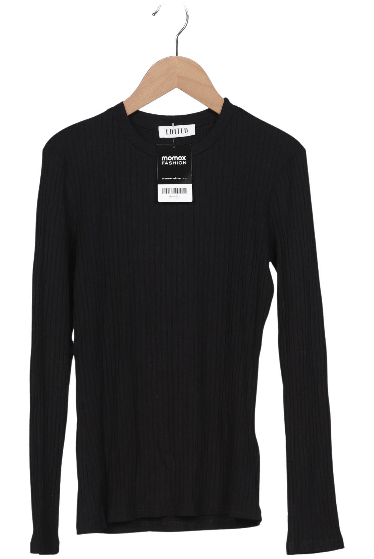 

Edited THE Label Damen Langarmshirt, schwarz, Gr. 38