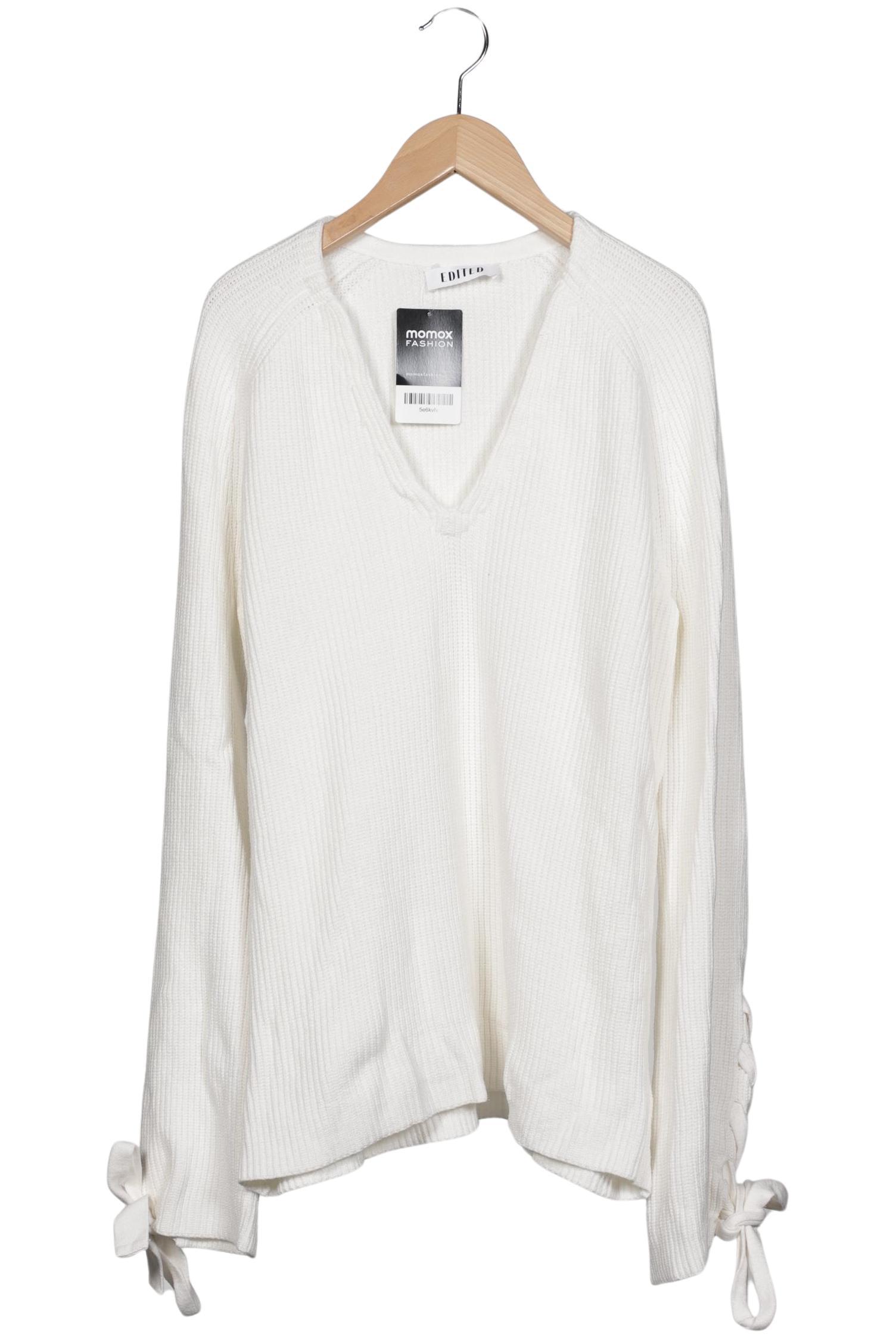 

Edited THE Label Damen Pullover, weiß, Gr. 38