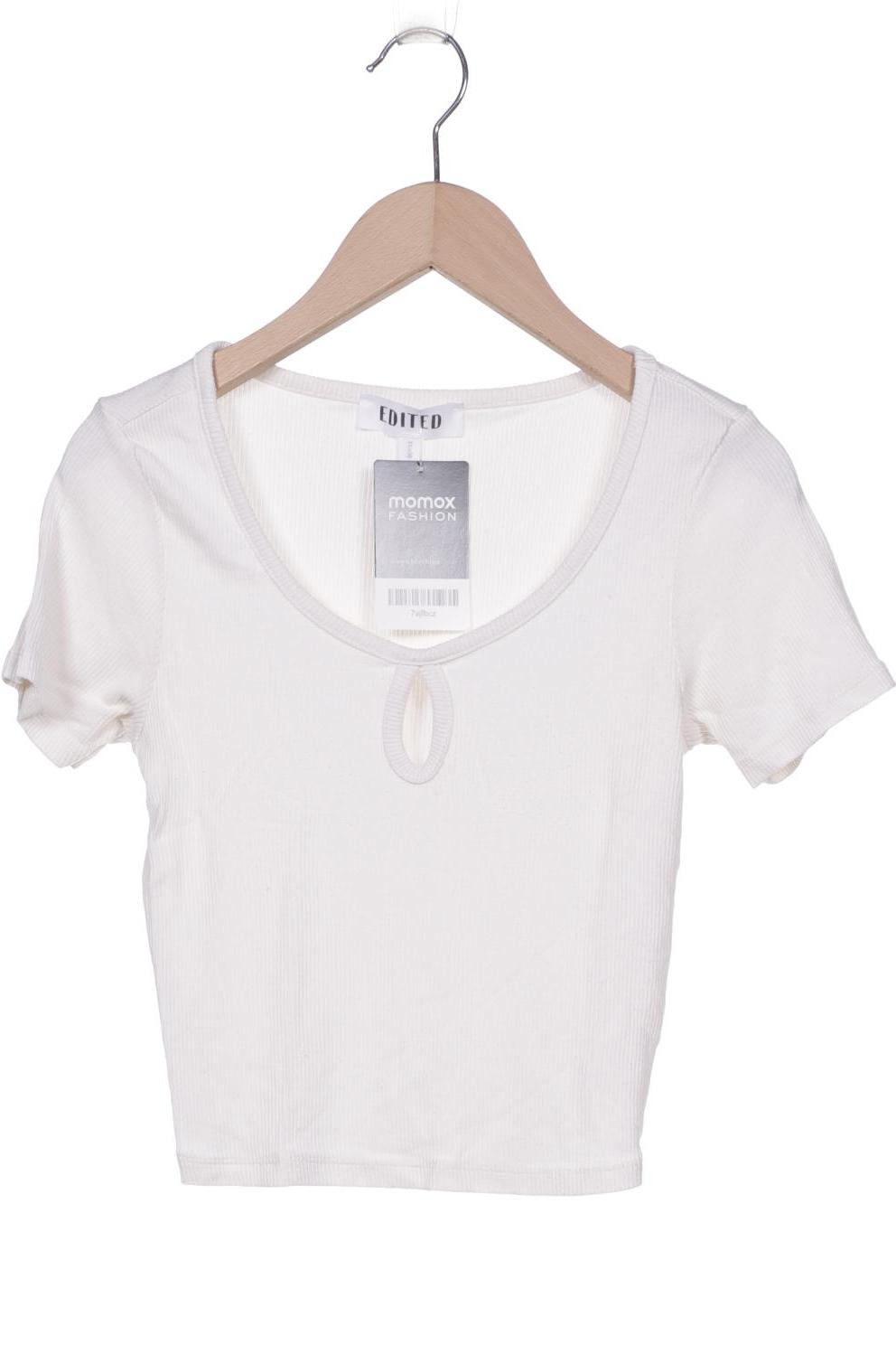 

EDITED THE LABEL Damen T-Shirt, cremeweiß