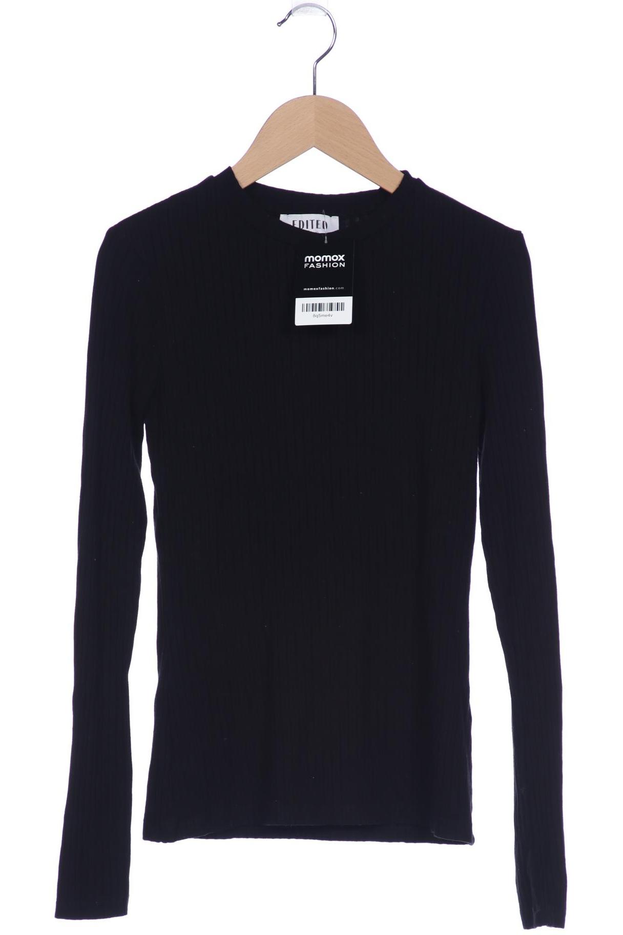 

Edited THE Label Damen Langarmshirt, schwarz, Gr. 34