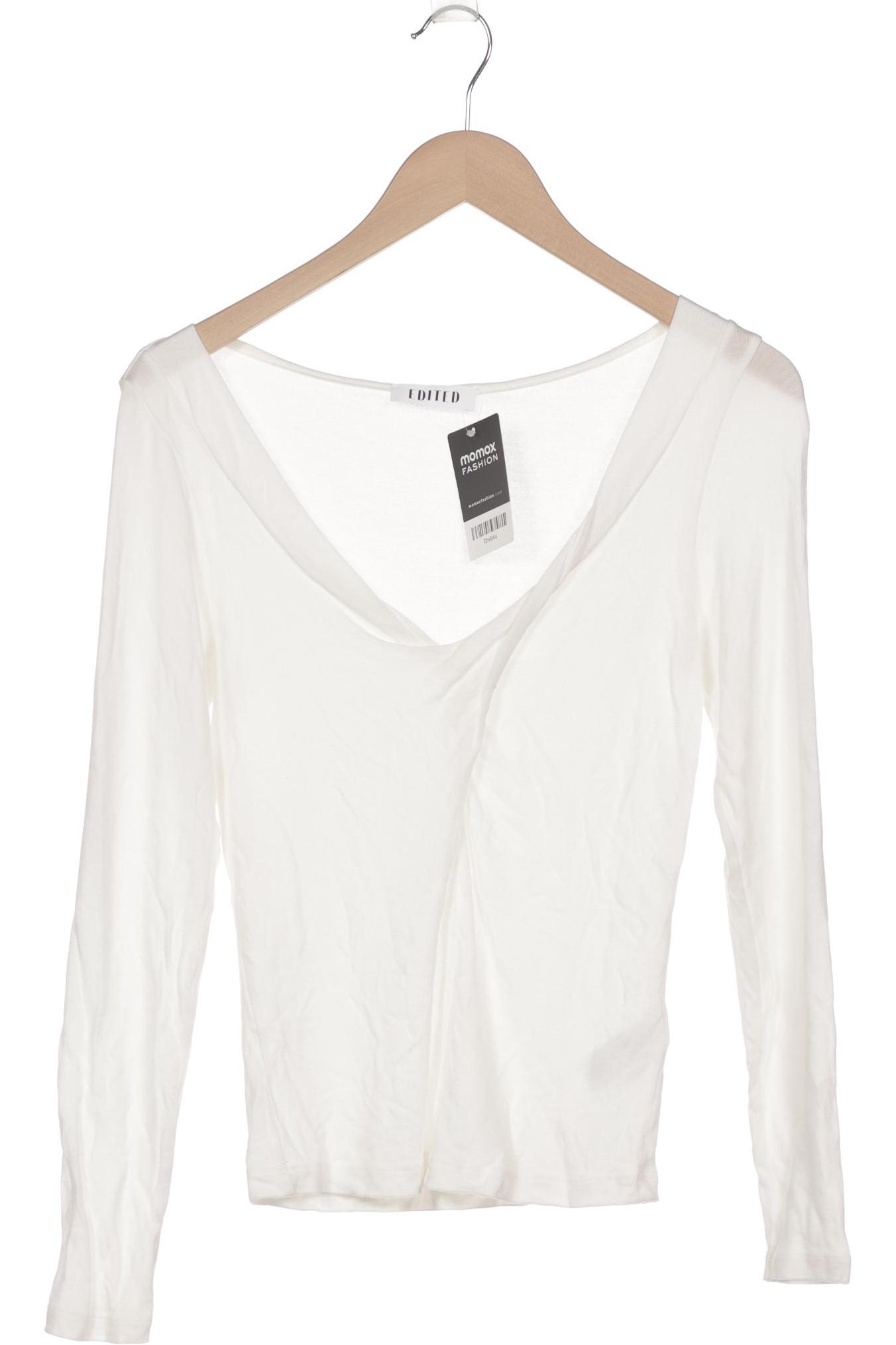 

Edited THE Label Damen Langarmshirt, weiß, Gr. 38