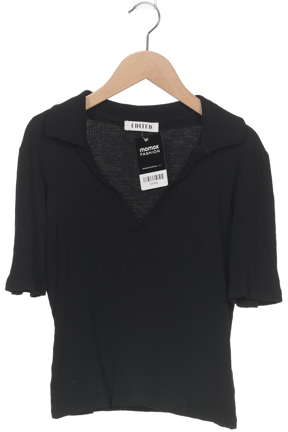 

Edited THE Label Damen Poloshirt, schwarz, Gr. 36