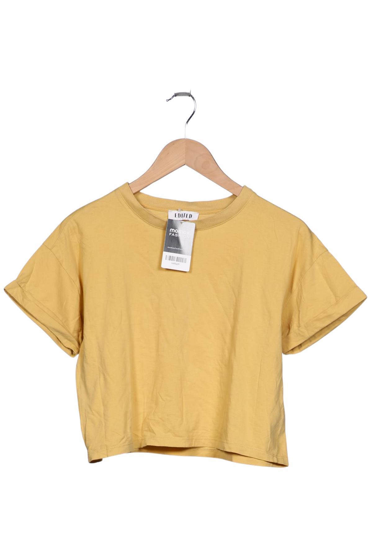 

Edited THE Label Damen T-Shirt, gelb, Gr. 36