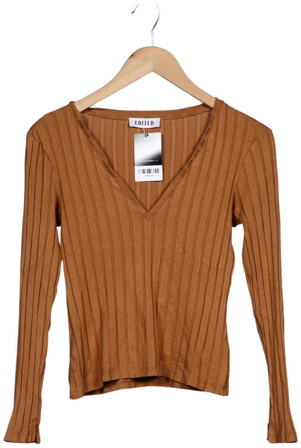 

Edited THE Label Damen Langarmshirt, braun, Gr. 36