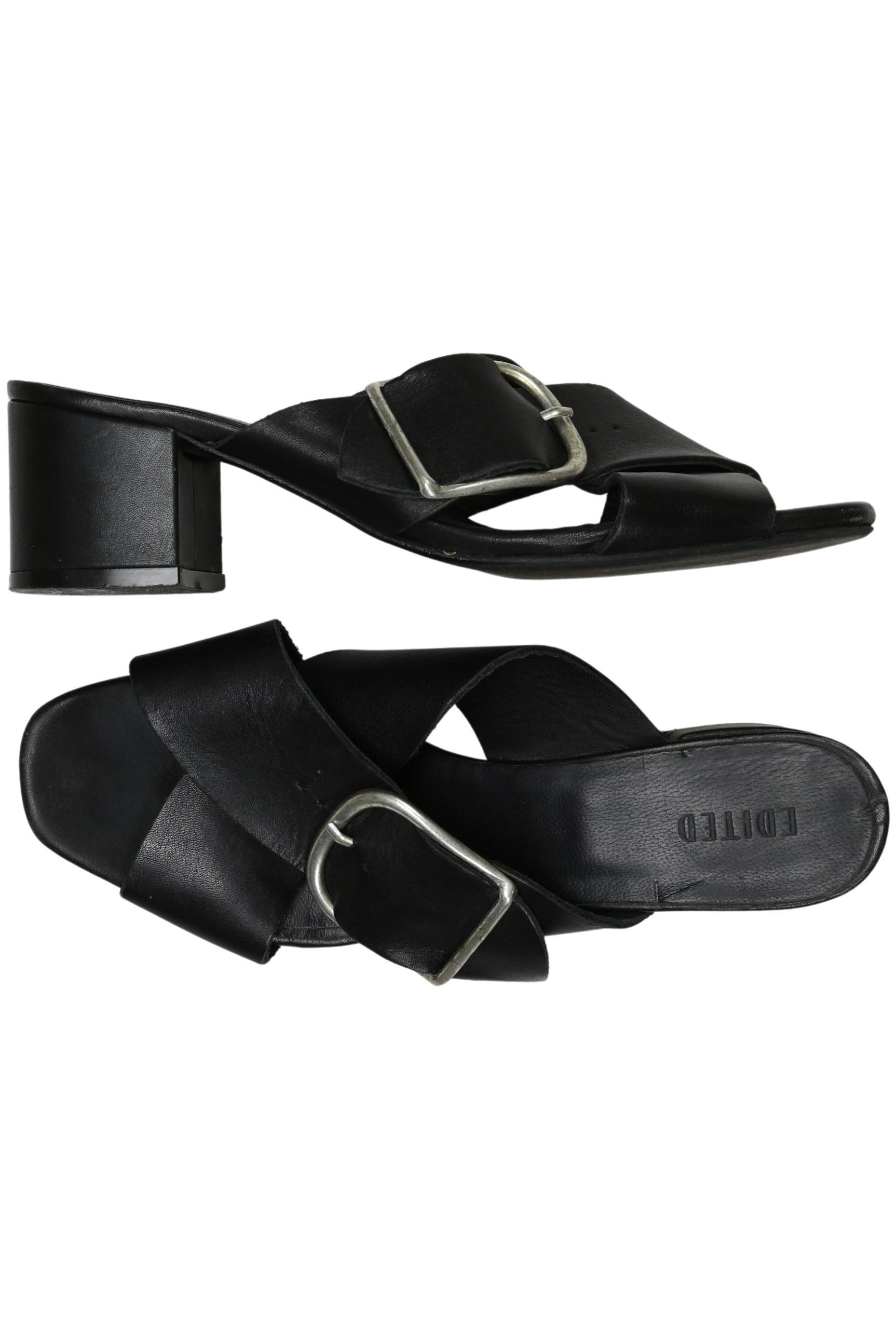 

Edited THE Label Damen Sandale, schwarz, Gr. 39