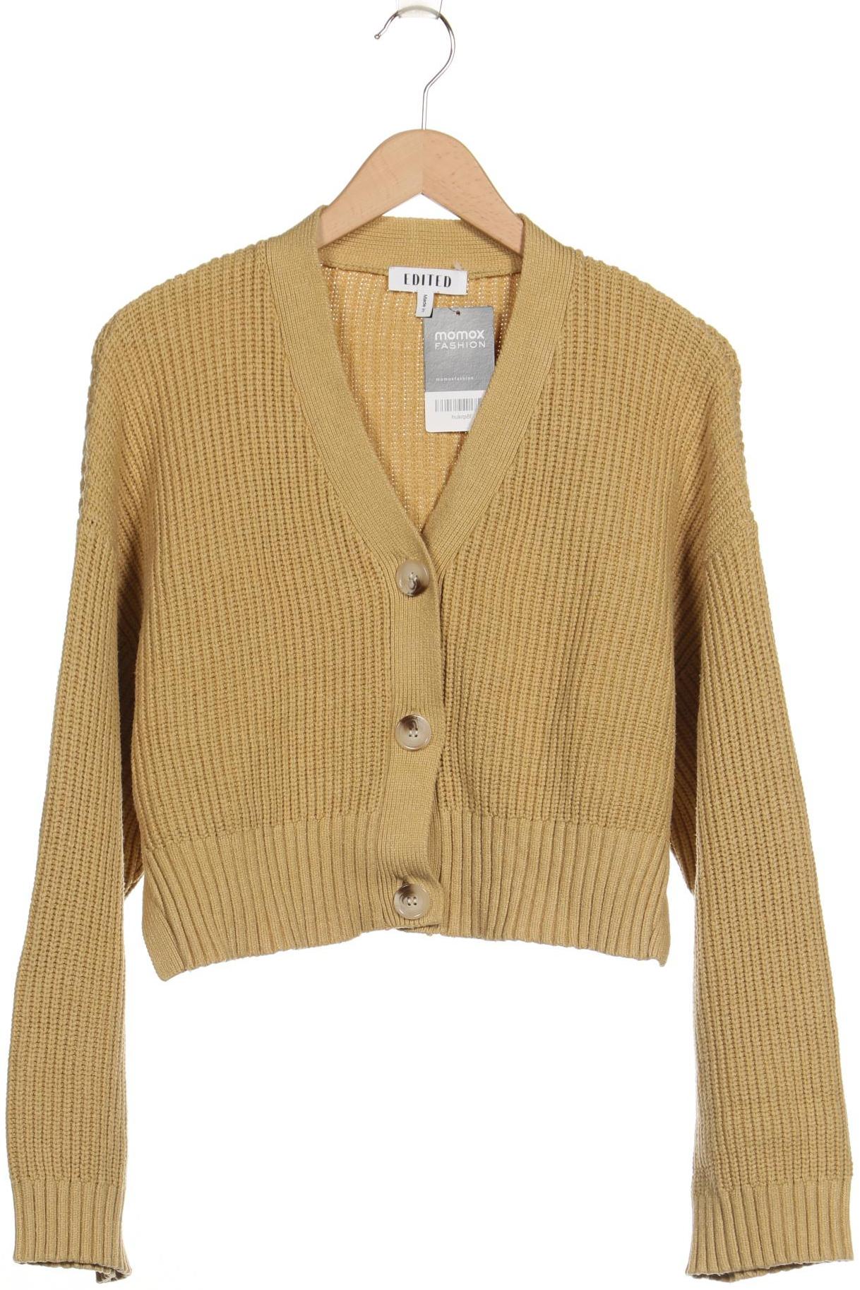 

Edited THE Label Damen Strickjacke, gelb, Gr. 36