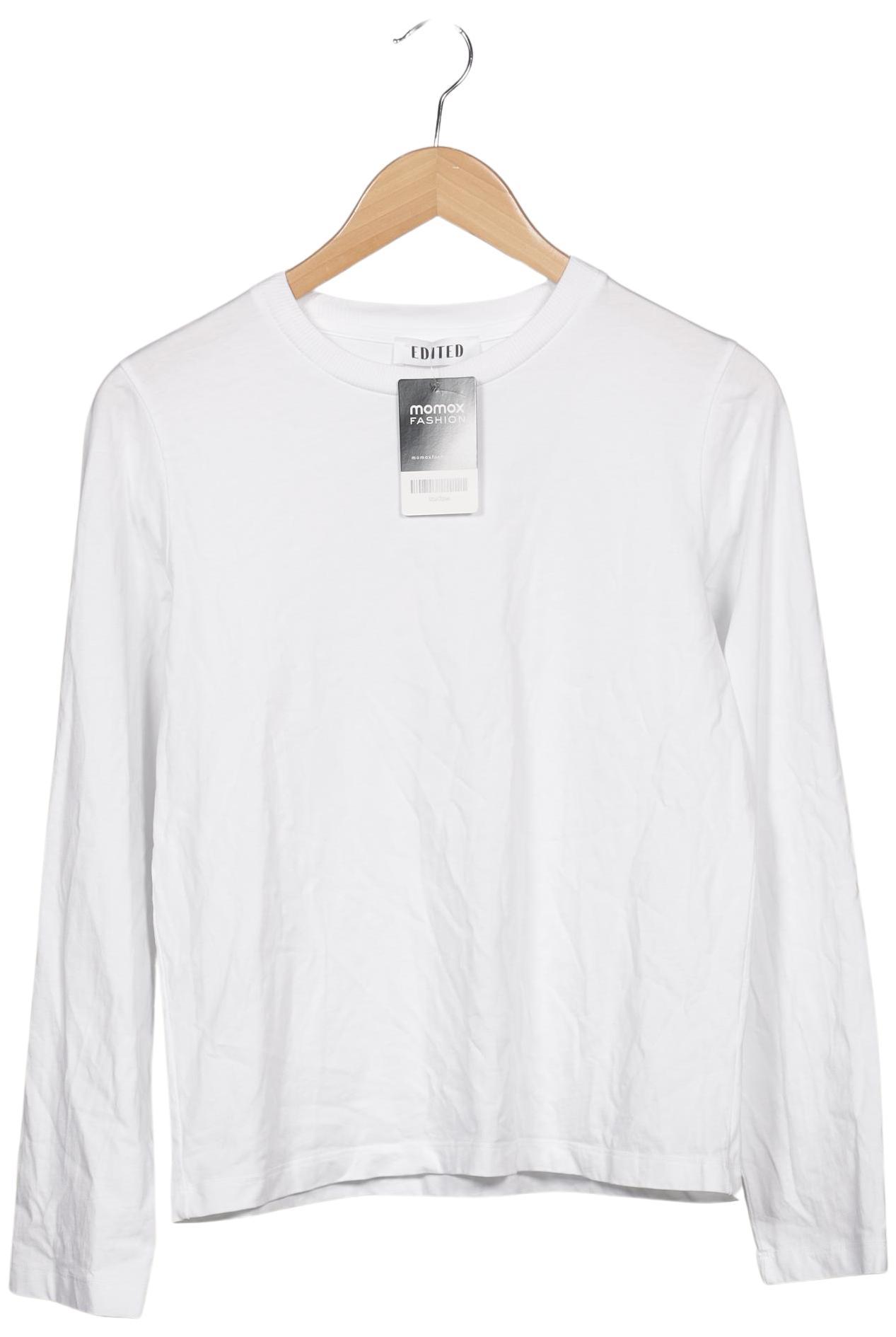 

Edited THE Label Damen Langarmshirt, weiß, Gr. 36