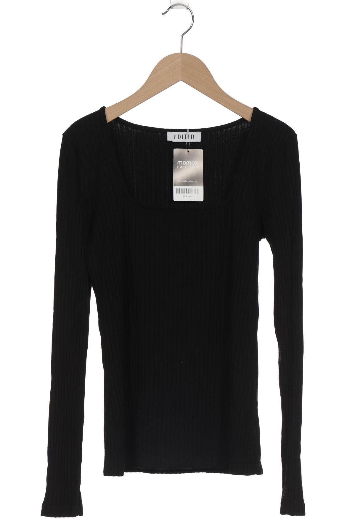 

Edited THE Label Damen Langarmshirt, schwarz, Gr. 36