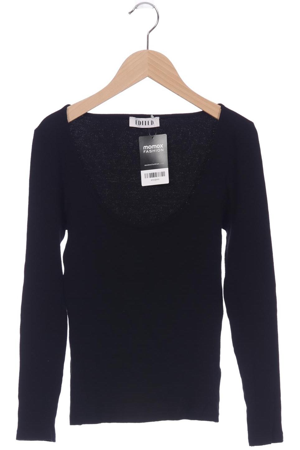 

Edited THE Label Damen Langarmshirt, schwarz, Gr. 38