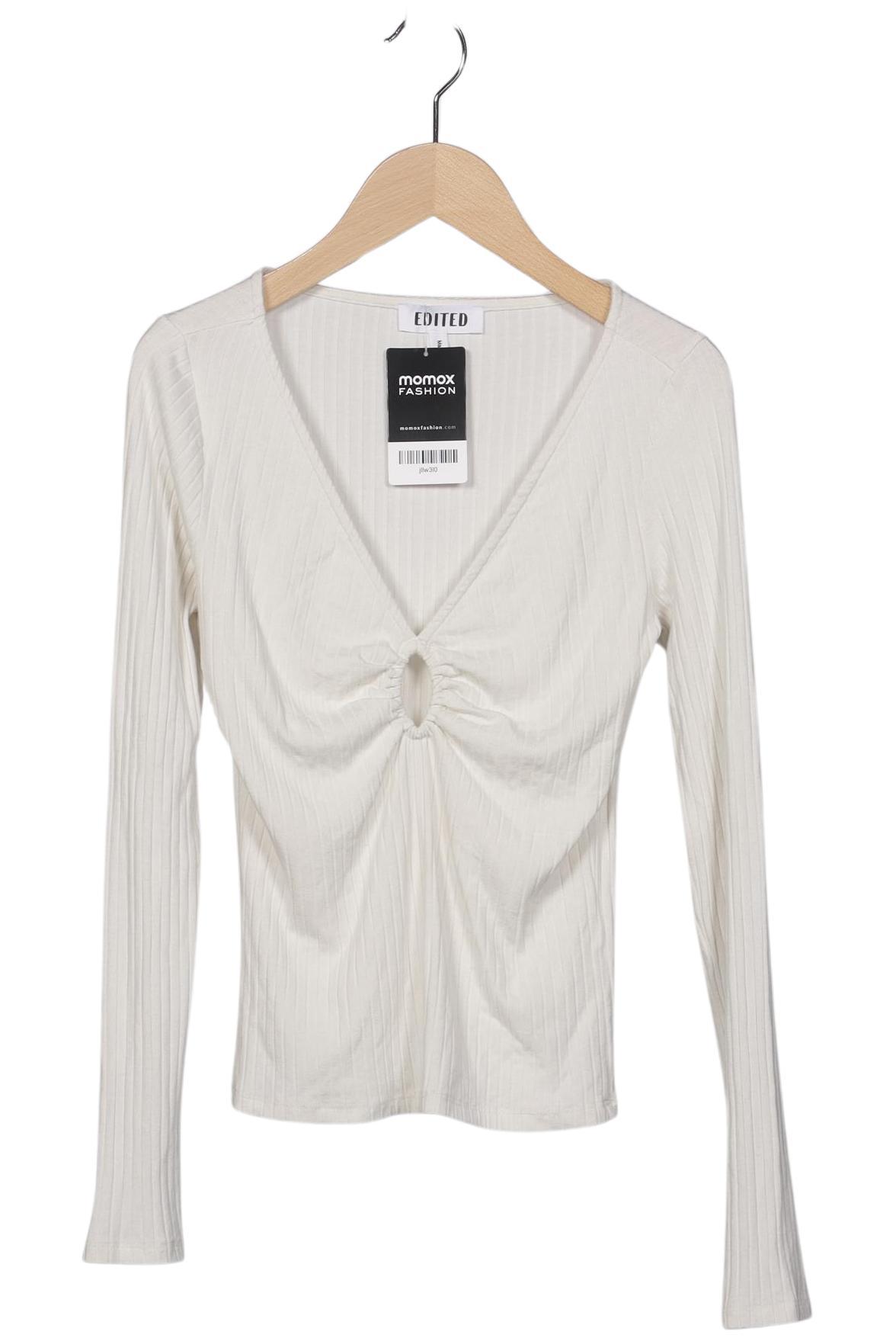 

Edited THE Label Damen Langarmshirt, cremeweiß, Gr. 32