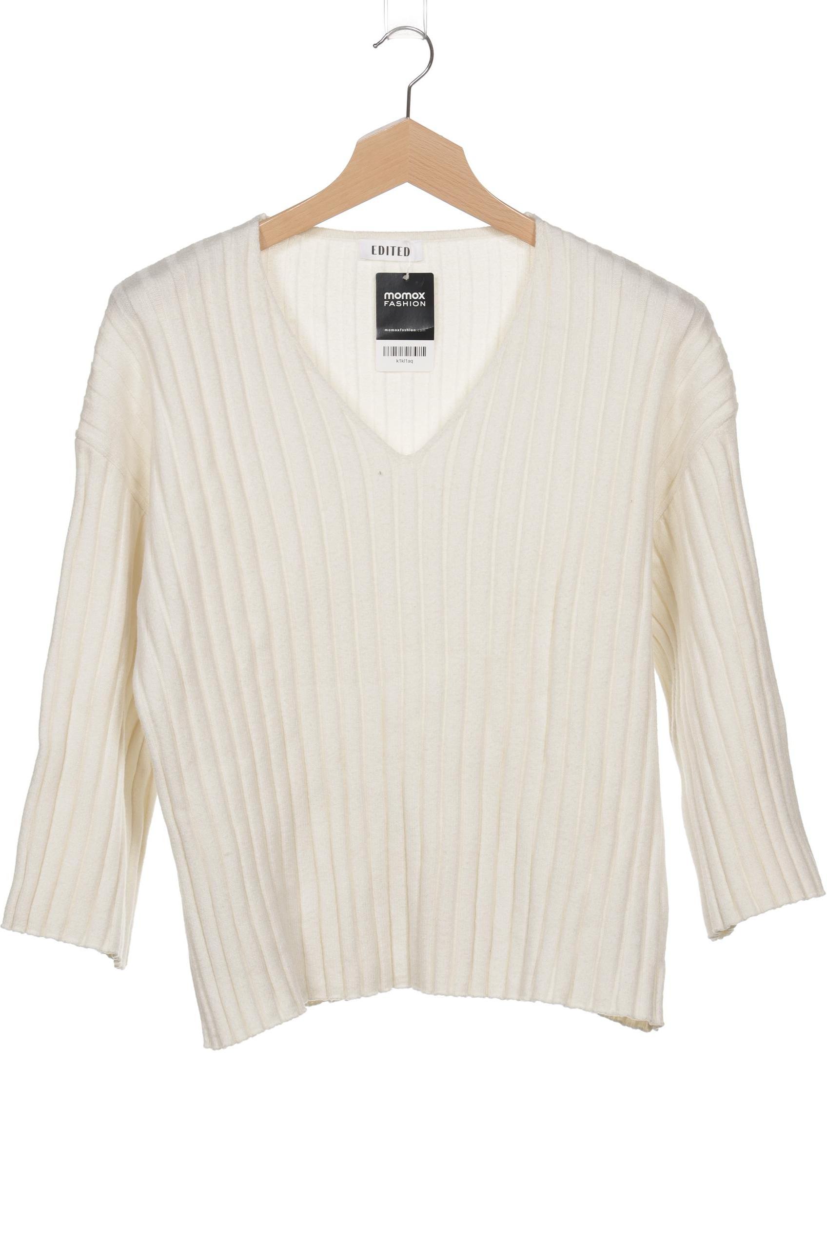 

Edited THE Label Damen Pullover, weiß, Gr. 40