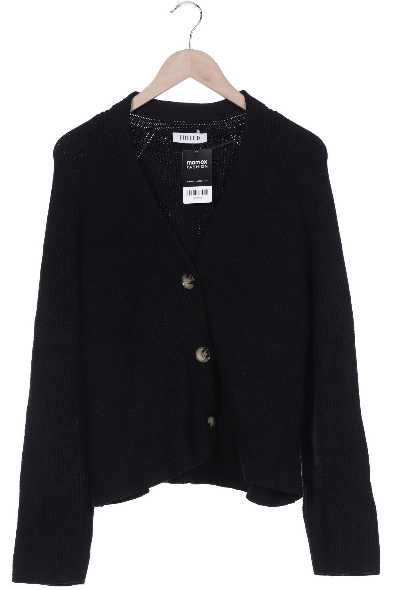 

Edited THE Label Damen Strickjacke, schwarz, Gr. 42