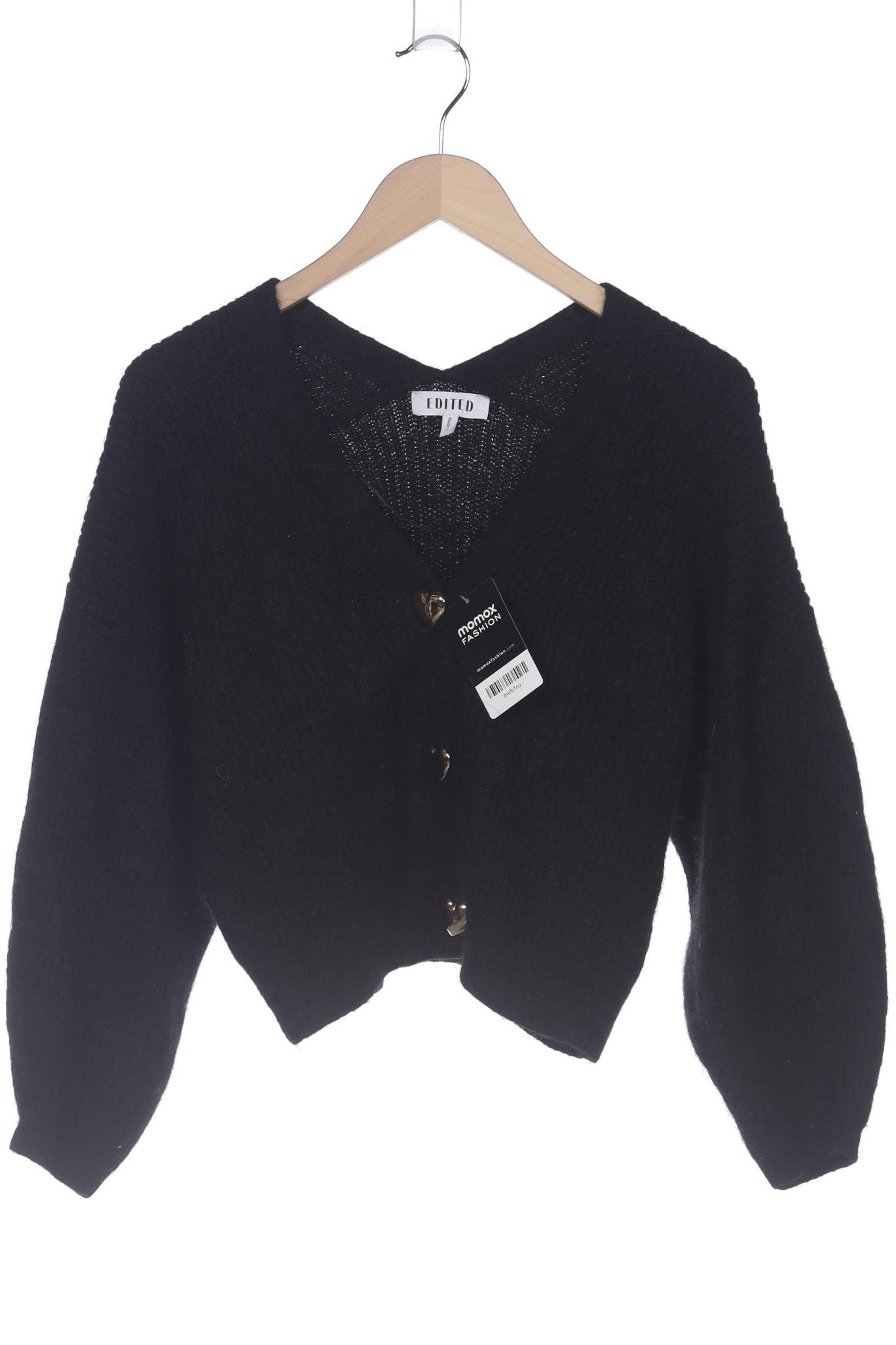 

Edited THE Label Damen Strickjacke, schwarz, Gr. 36