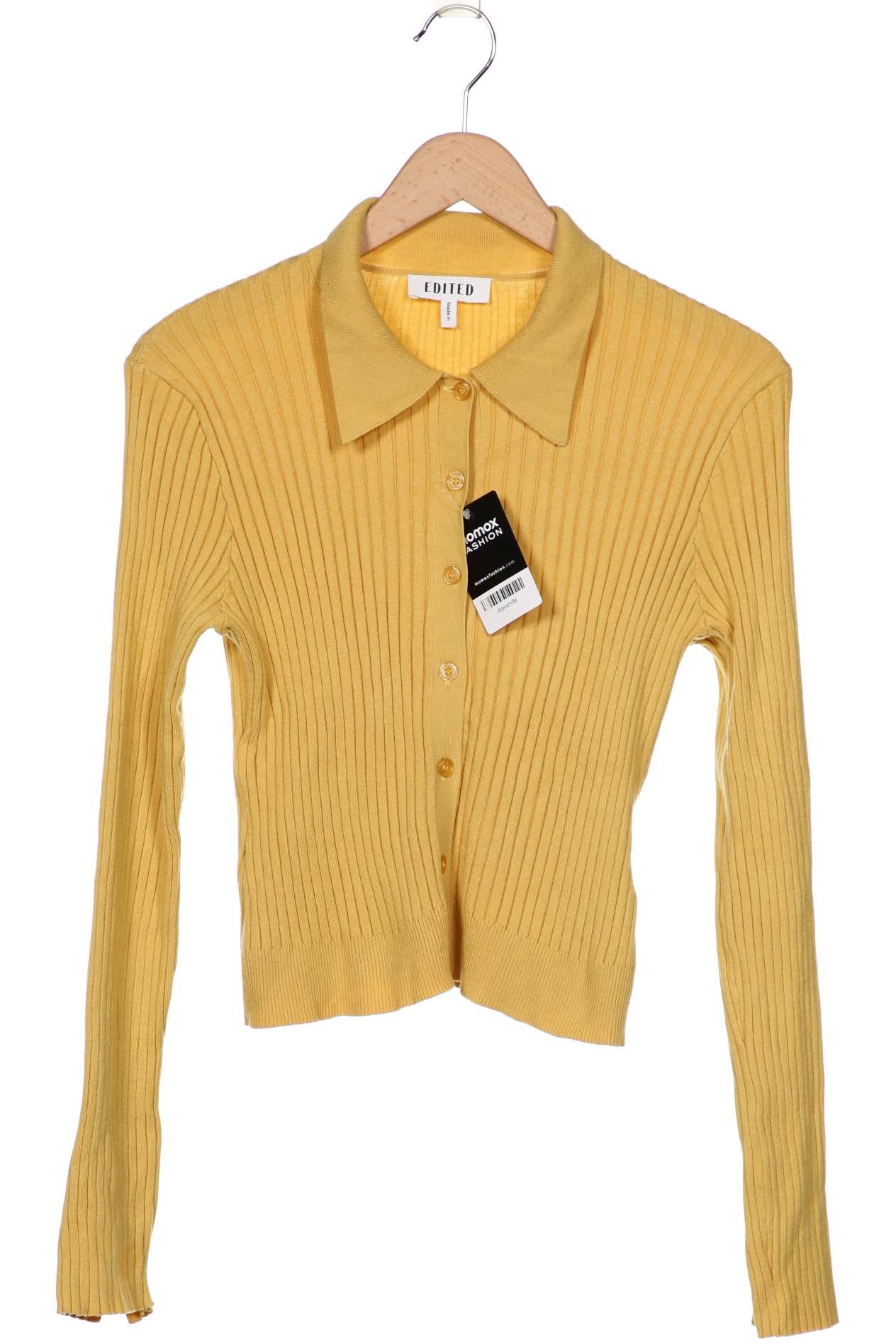 

EDITED THE LABEL Damen Strickjacke, gelb