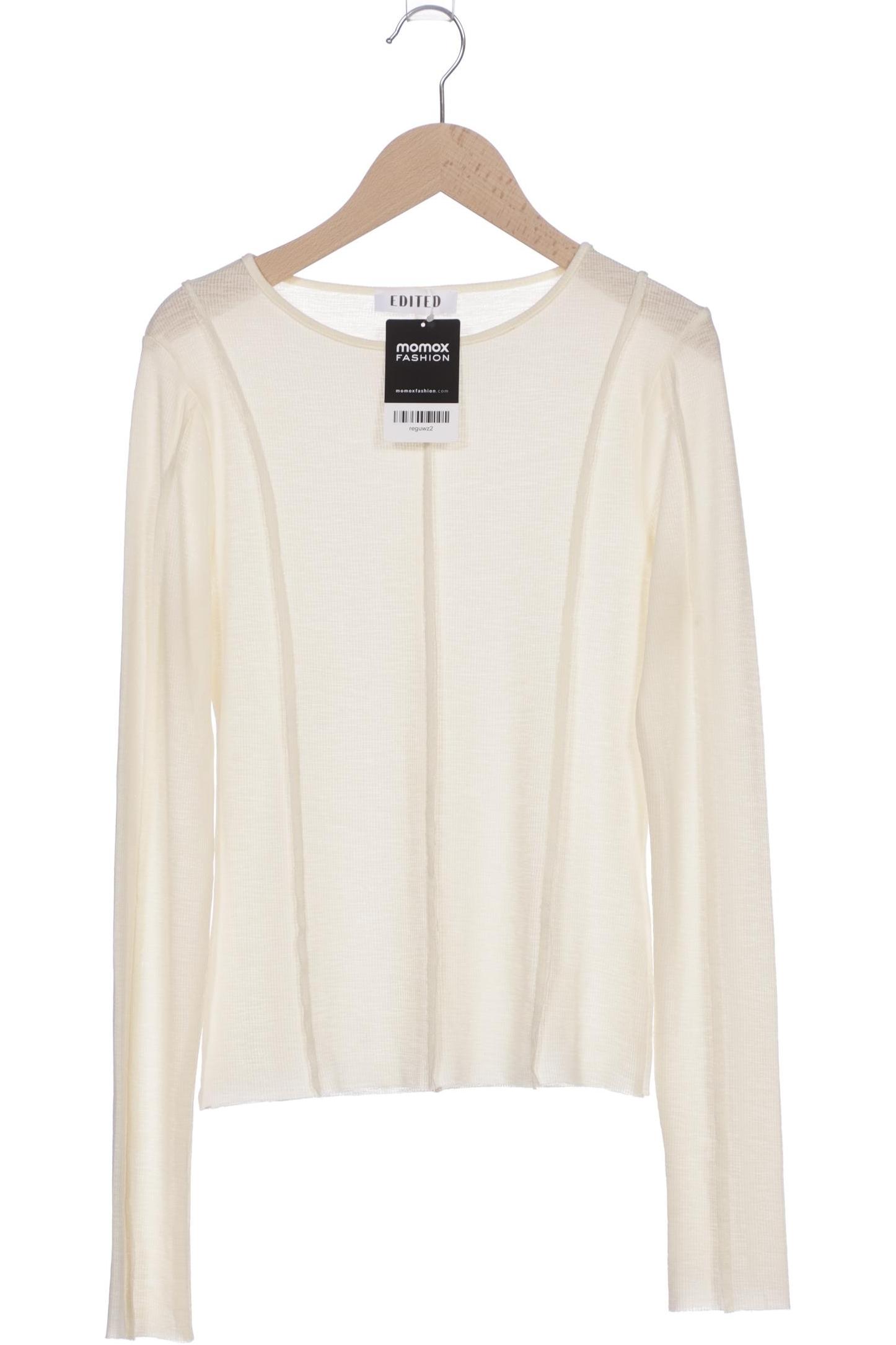 

Edited THE Label Damen Langarmshirt, cremeweiß, Gr. 36