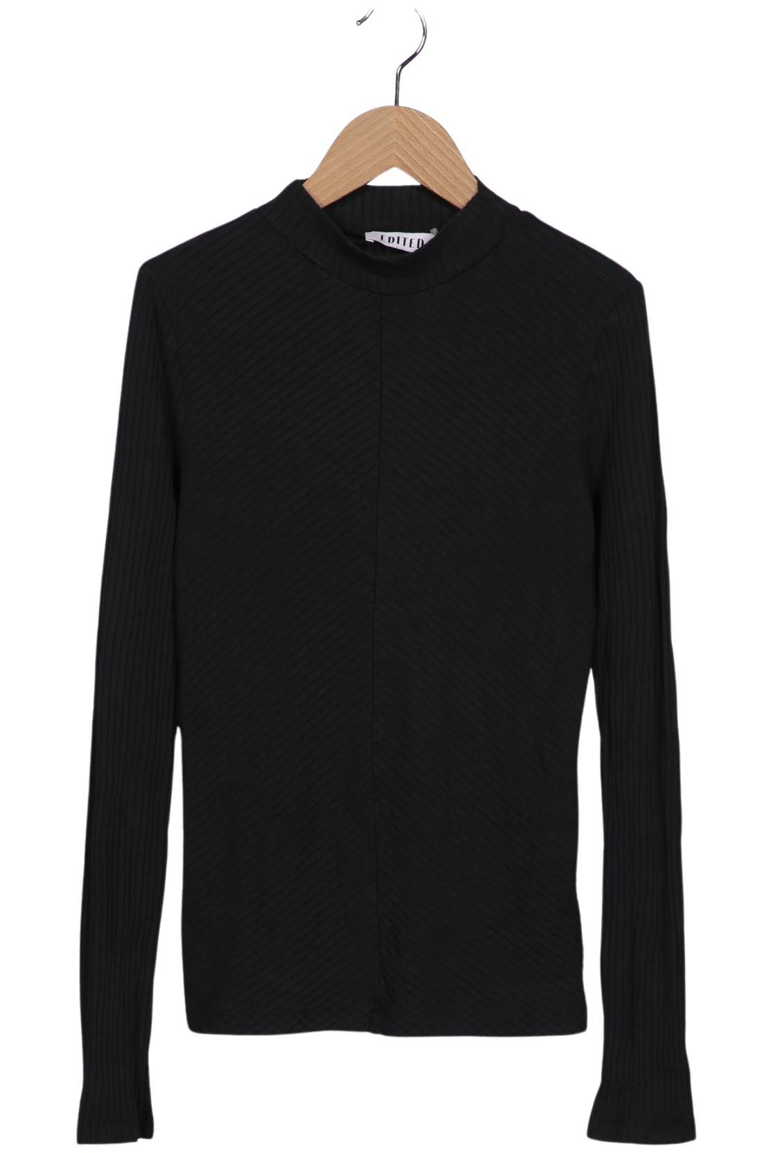 

Edited THE Label Damen Langarmshirt, schwarz, Gr. 36