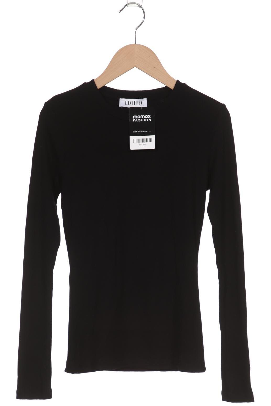 

Edited THE Label Damen Langarmshirt, schwarz, Gr. 36
