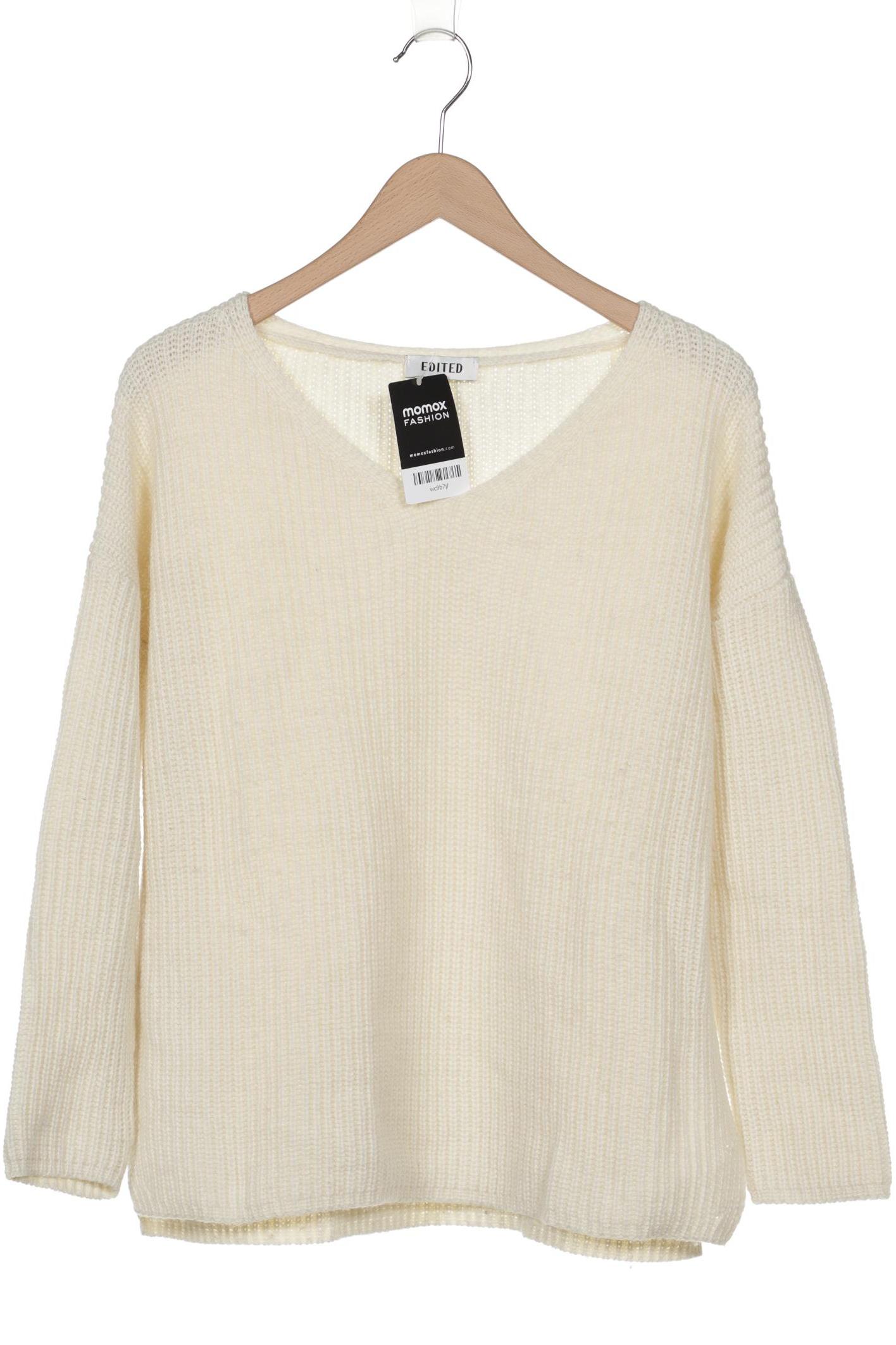 

Edited THE Label Damen Pullover, cremeweiß, Gr. 34