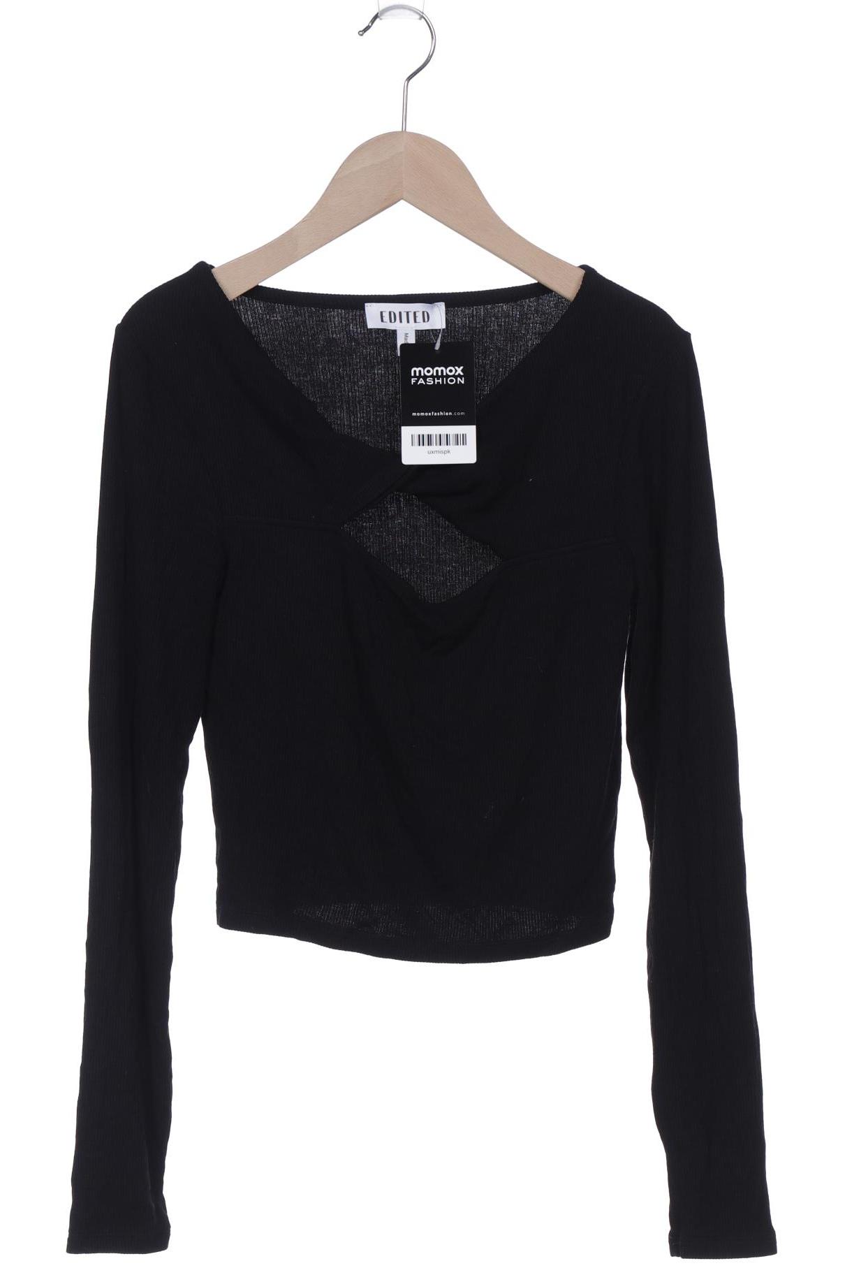 

Edited THE Label Damen Langarmshirt, schwarz, Gr. 38