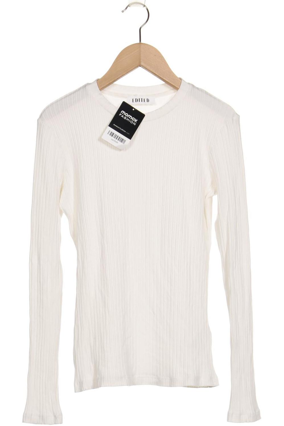 

Edited THE Label Damen Langarmshirt, weiß, Gr. 38