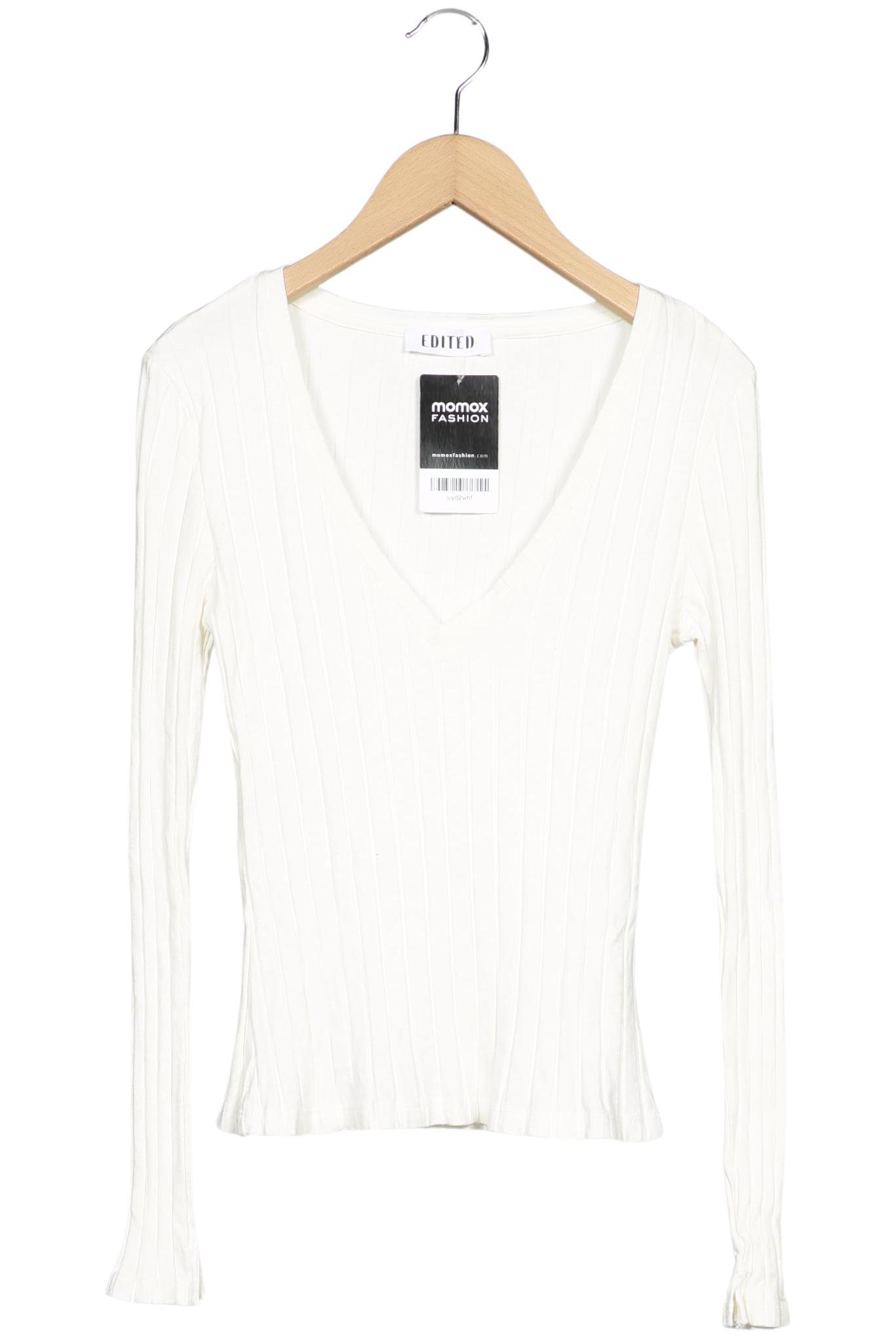 

Edited THE Label Damen Langarmshirt, weiß, Gr. 36