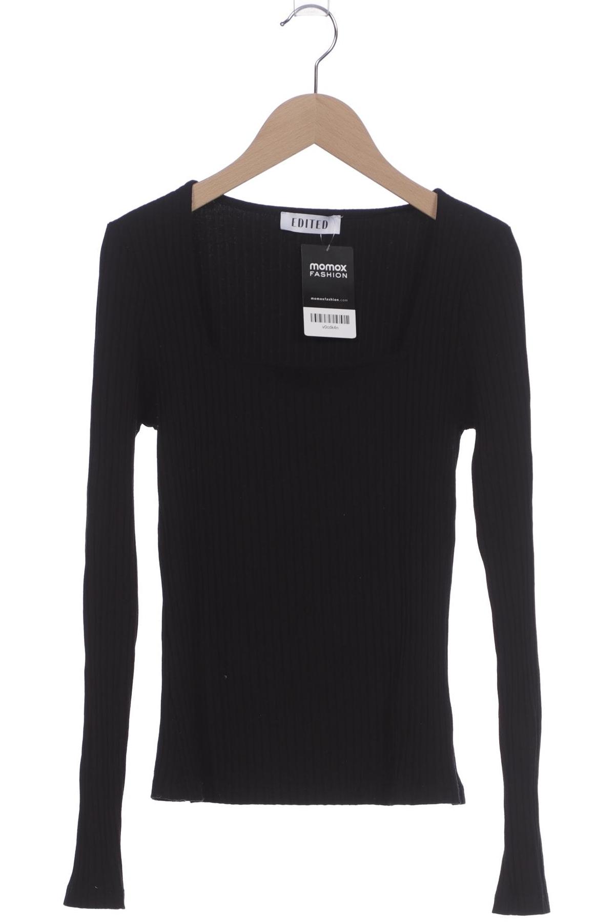 

Edited THE Label Damen Langarmshirt, schwarz, Gr. 38