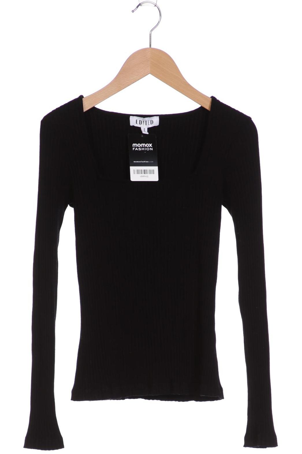 

Edited THE Label Damen Langarmshirt, schwarz, Gr. 36