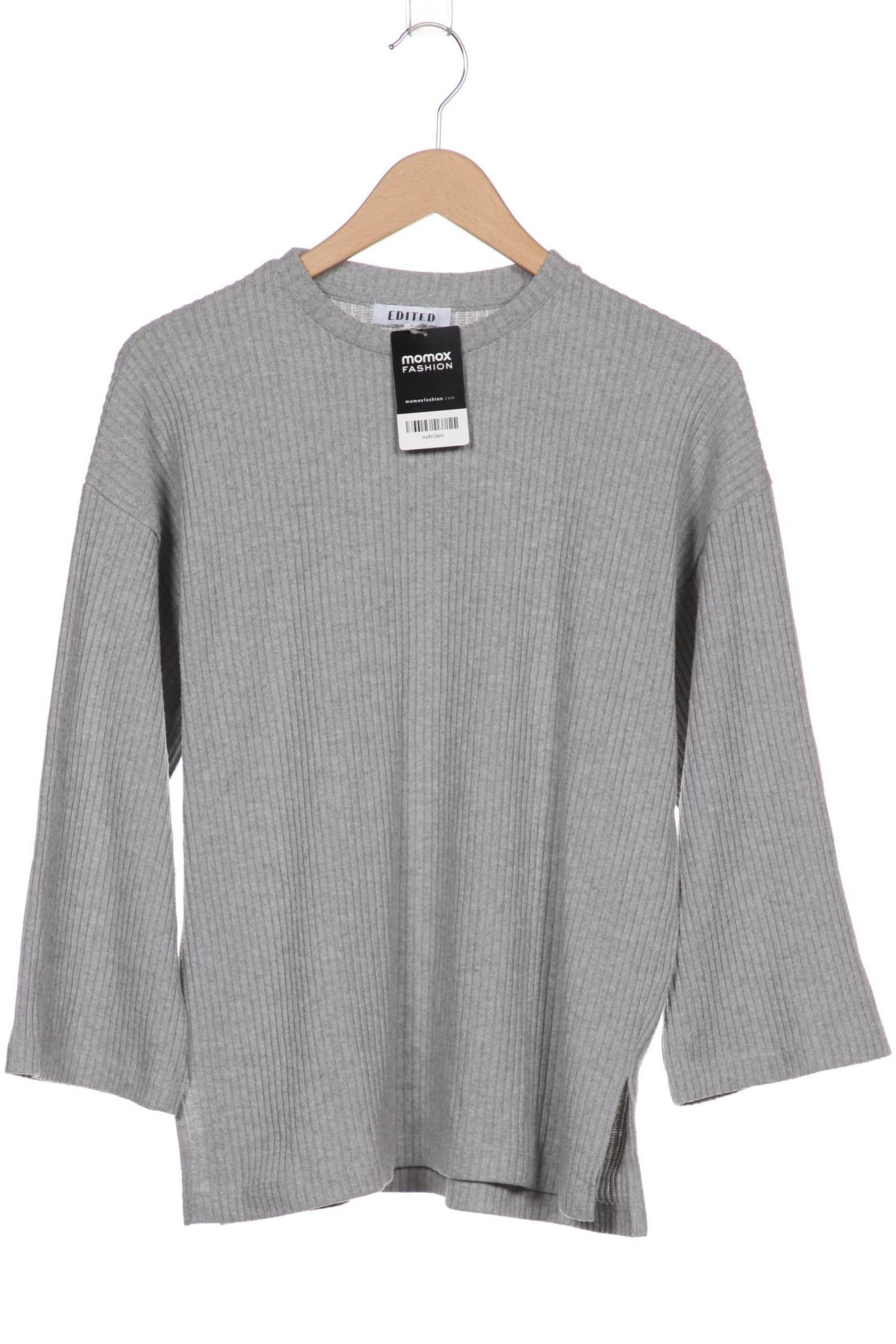 

Edited THE Label Damen Langarmshirt, grau, Gr. 40