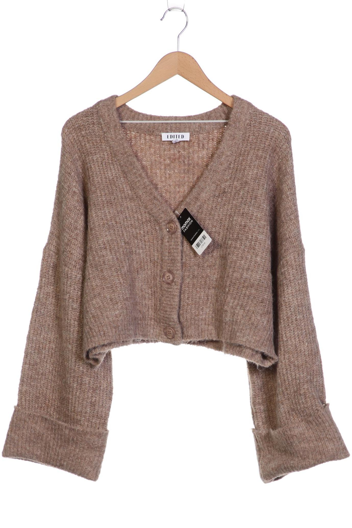 

EDITED THE LABEL Damen Strickjacke, beige
