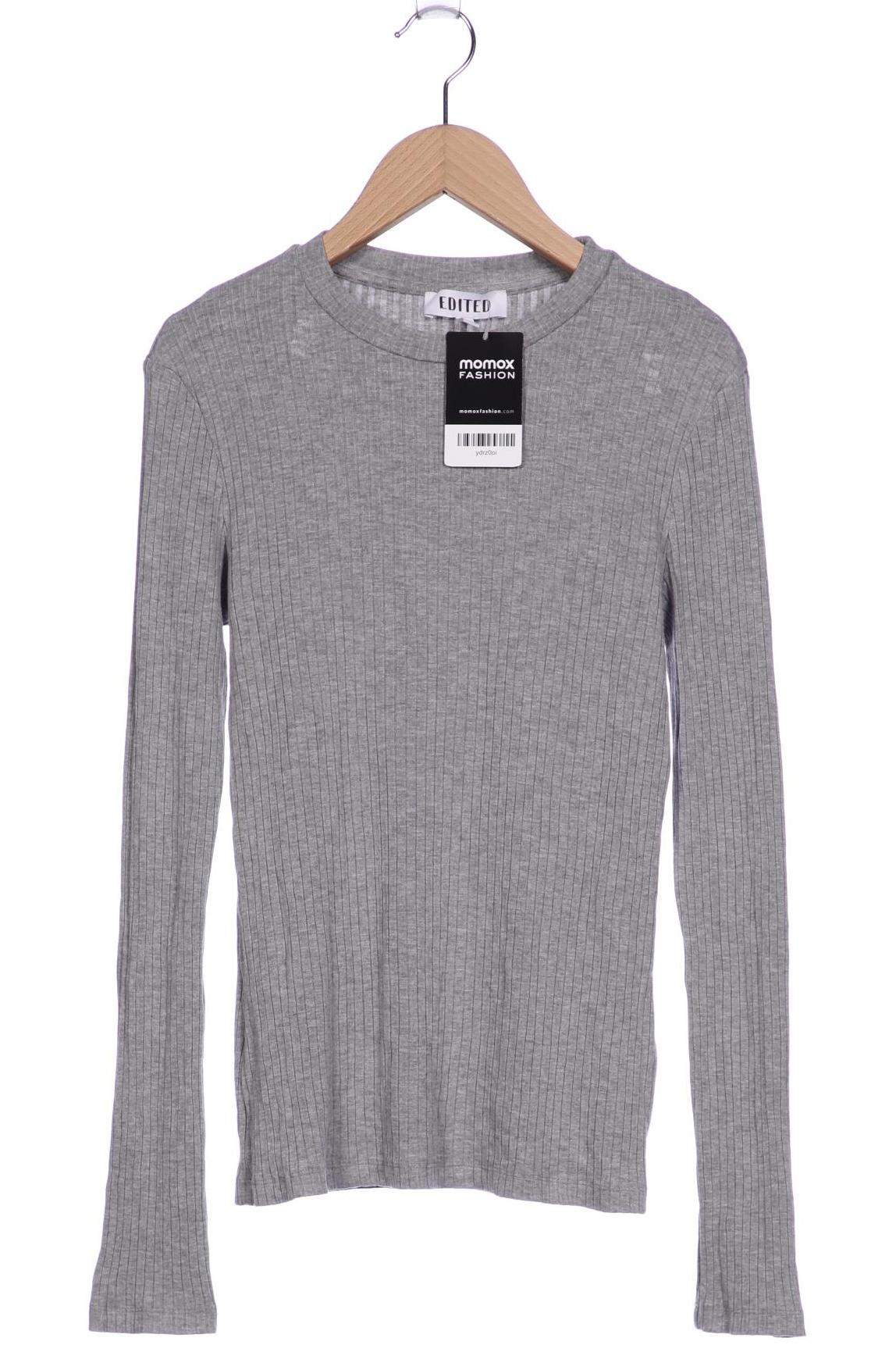 

Edited THE Label Damen Langarmshirt, grau, Gr. 40