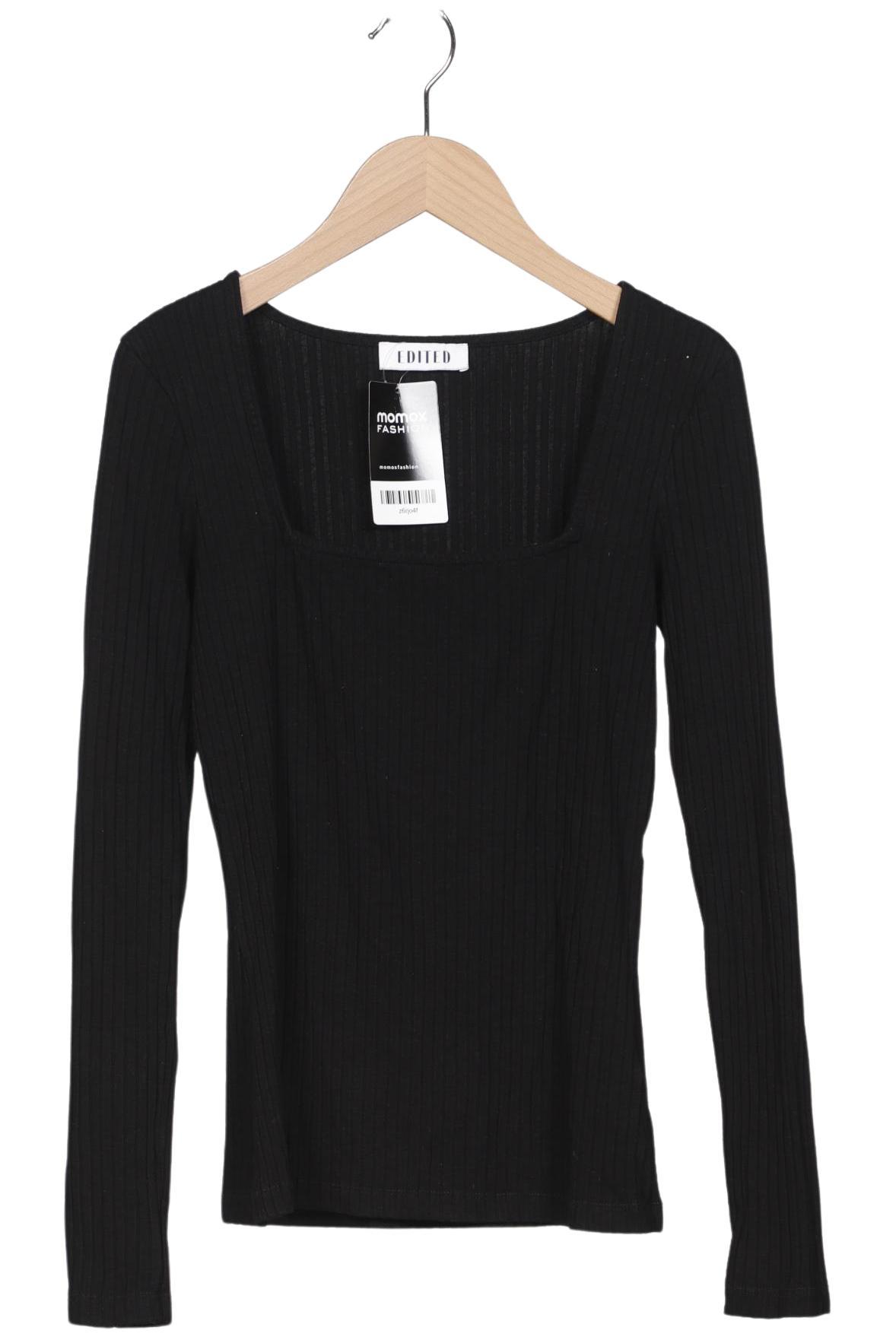 

Edited THE Label Damen Langarmshirt, schwarz, Gr. 36