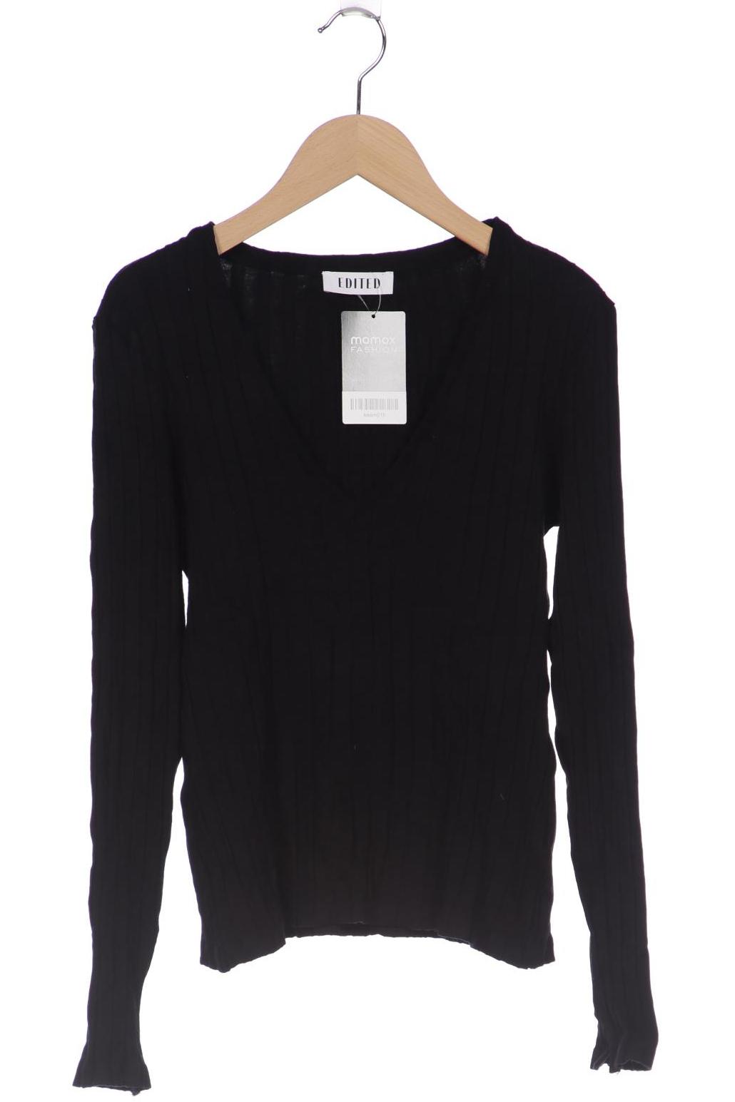 

Edited THE Label Damen Langarmshirt, schwarz, Gr. 38