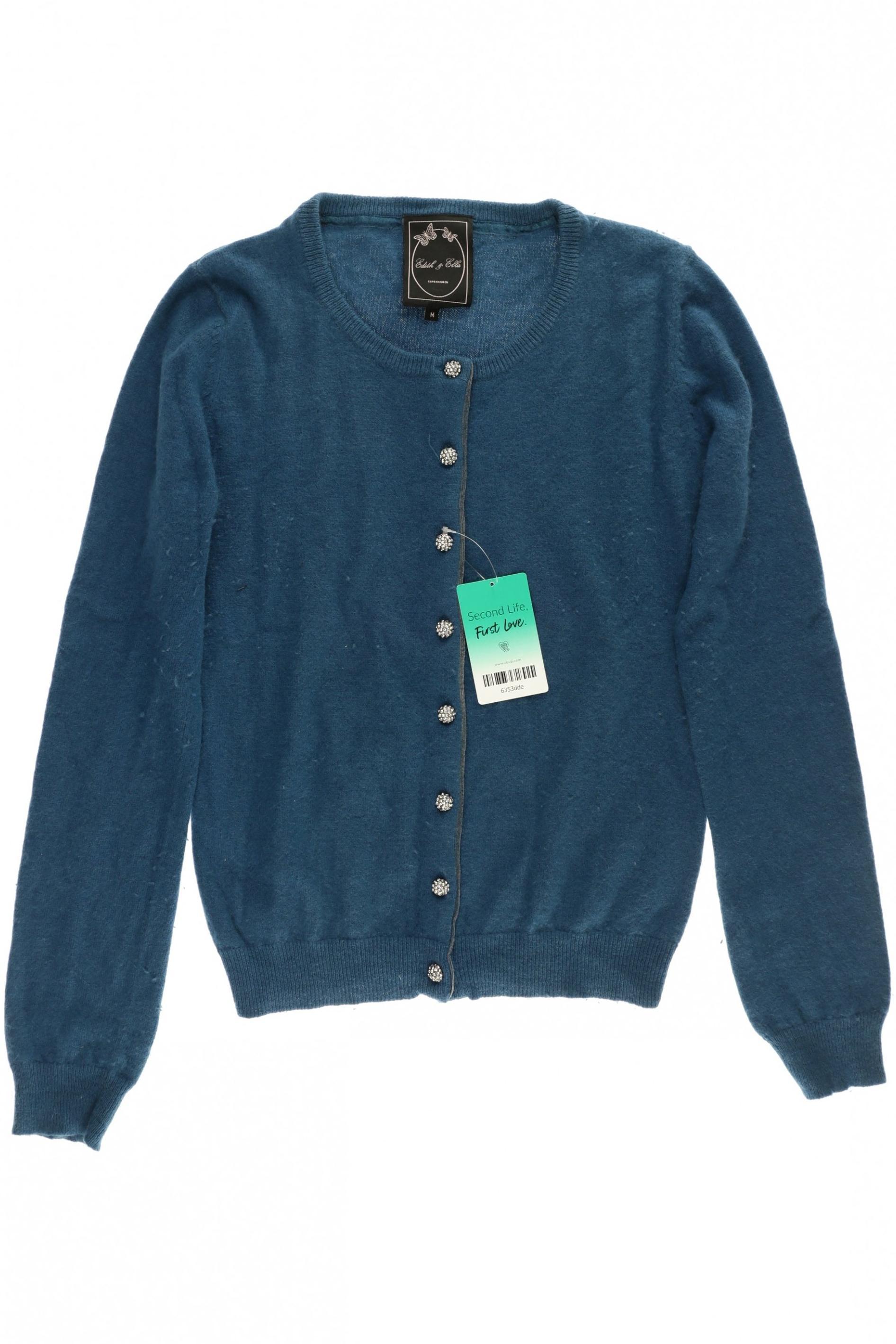 

Edith & Ella Damen Strickjacke, blau, Gr.