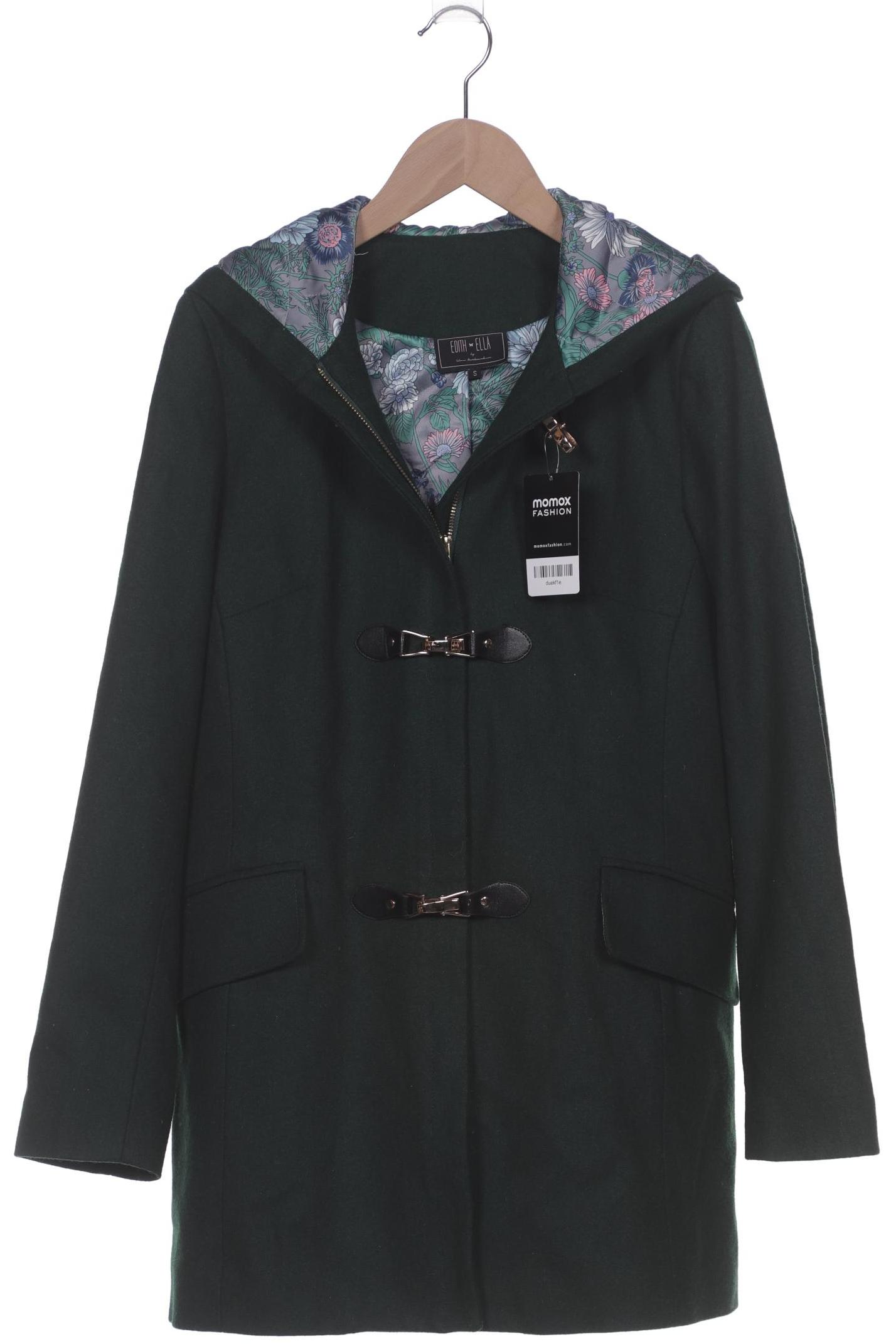 

Edith & Ella Damen Mantel, grün, Gr. 36