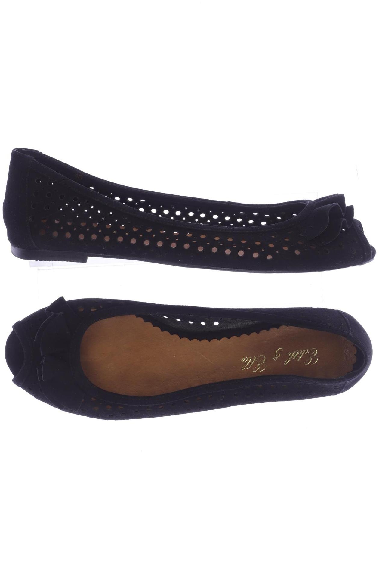 

Edith & Ella Damen Ballerinas, schwarz, Gr. 40