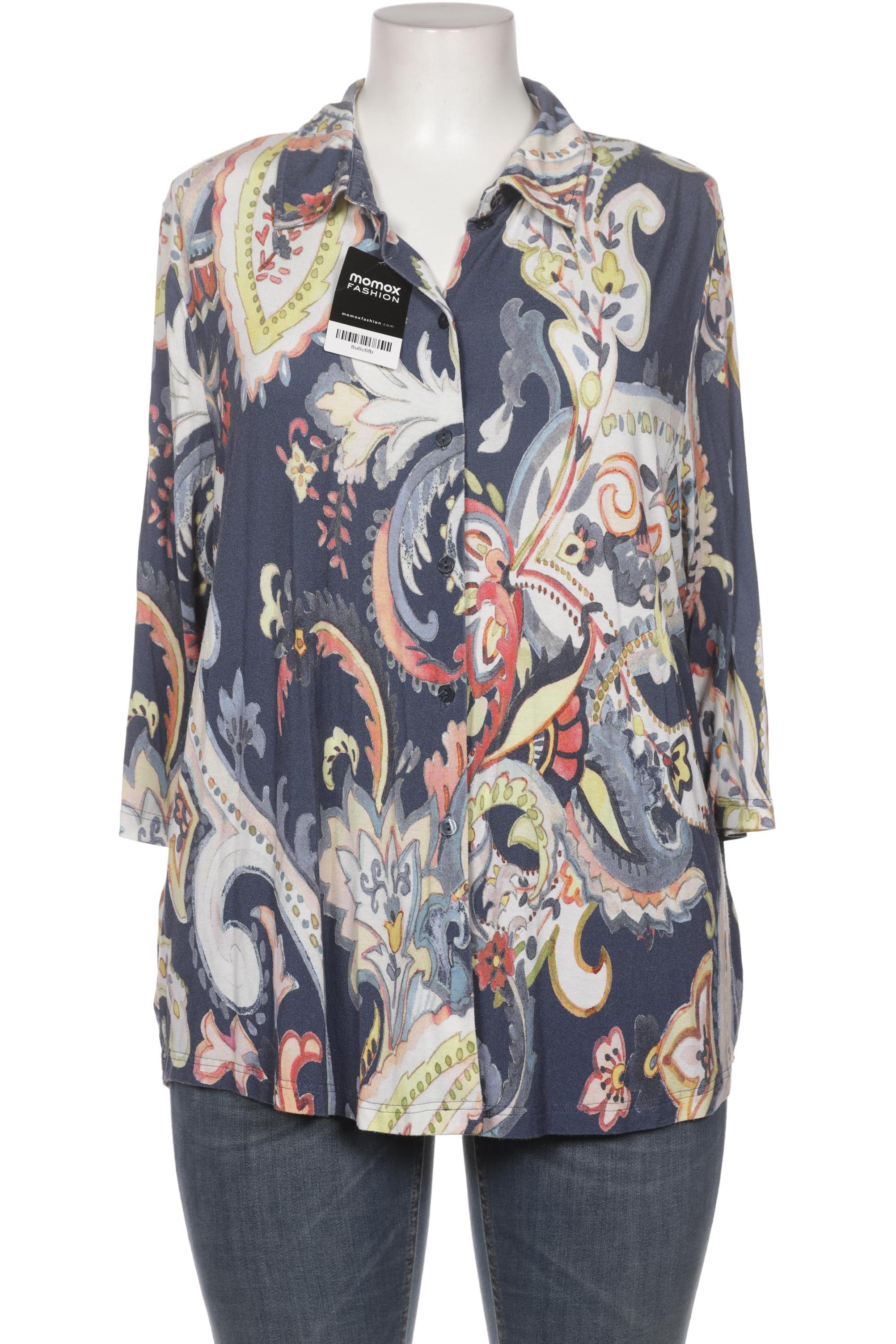 

efixelle Damen Bluse, marineblau, Gr. 50