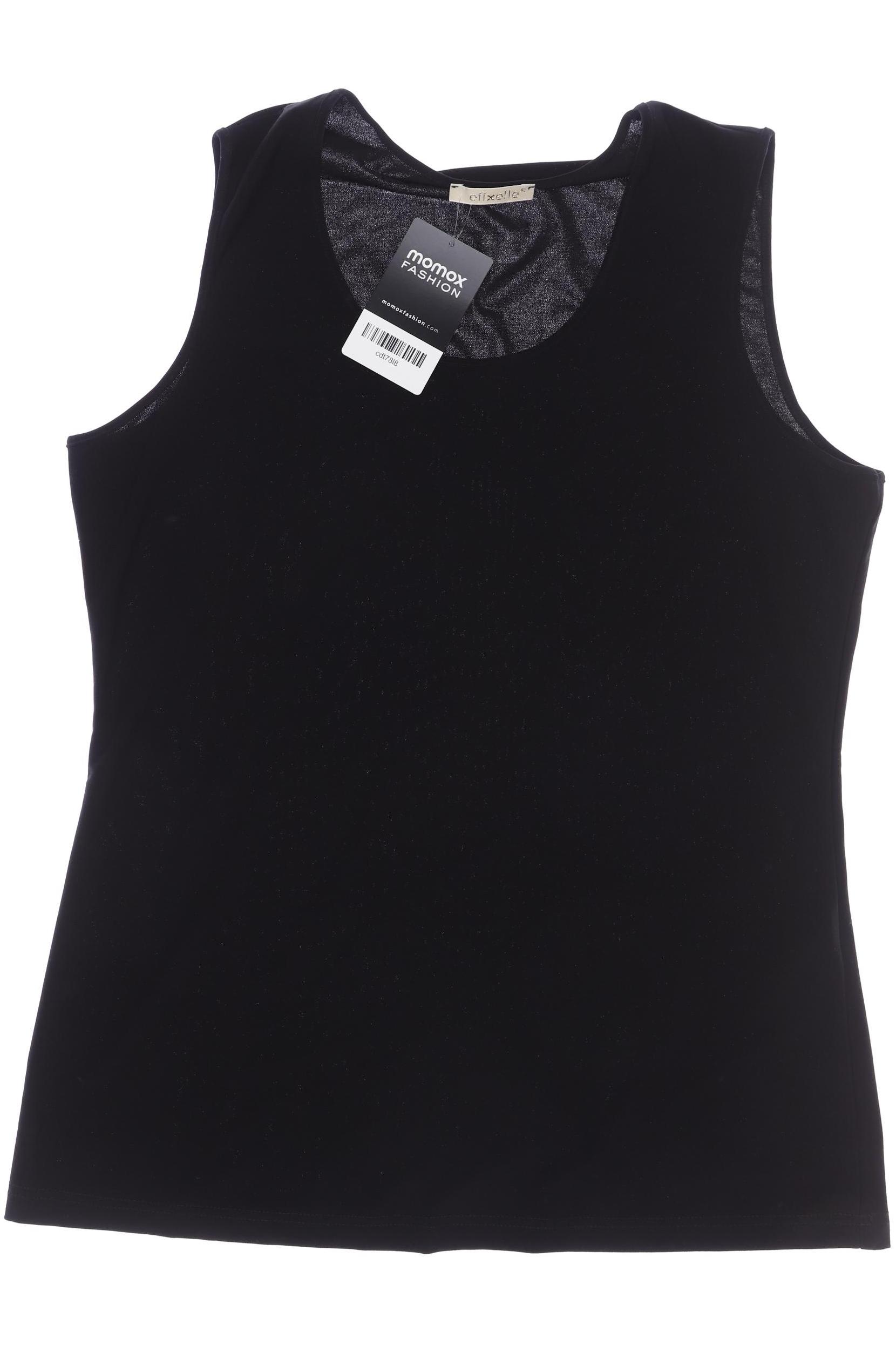 

efixelle Damen Bluse, schwarz