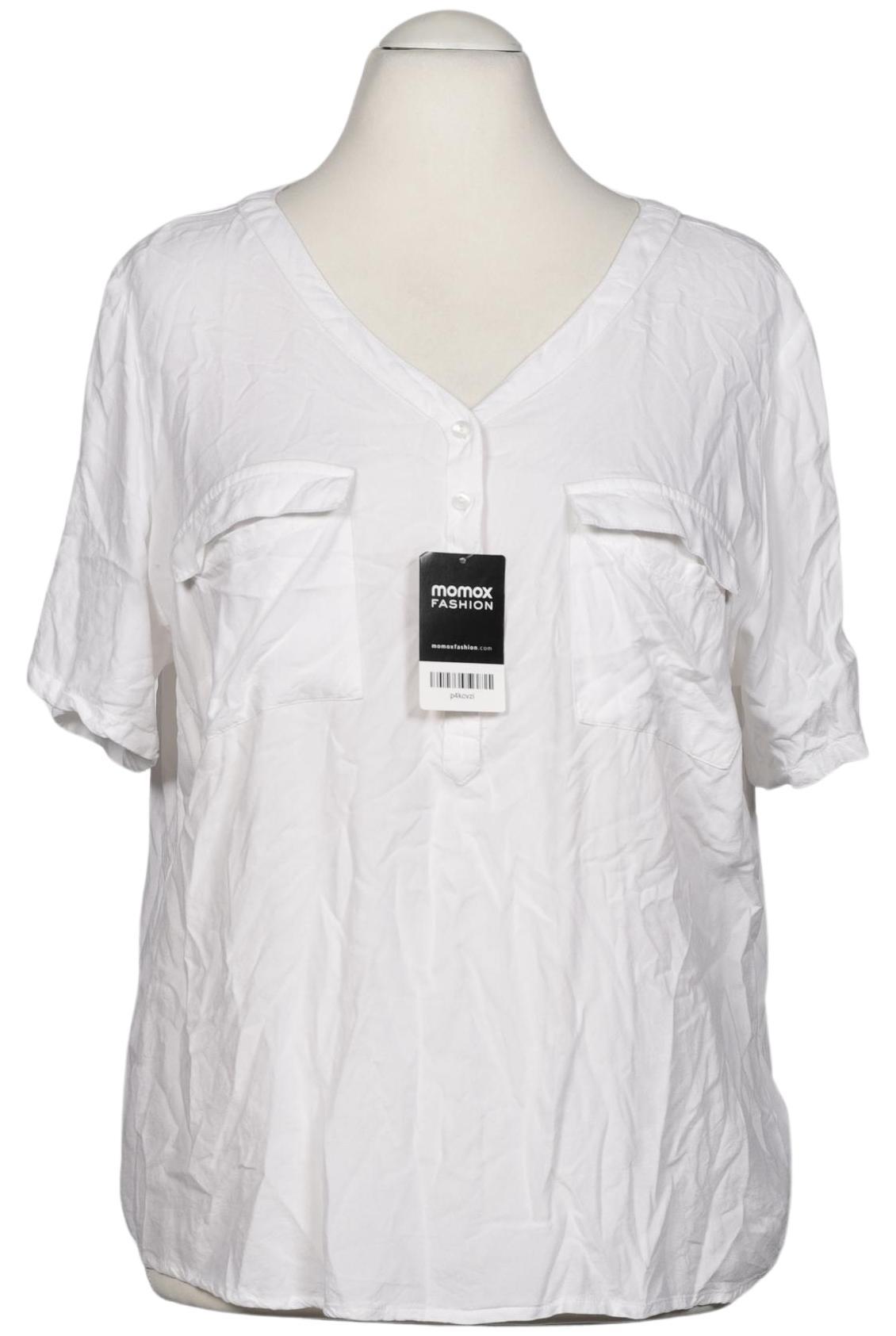 

efixelle Damen Bluse, weiß, Gr. 48