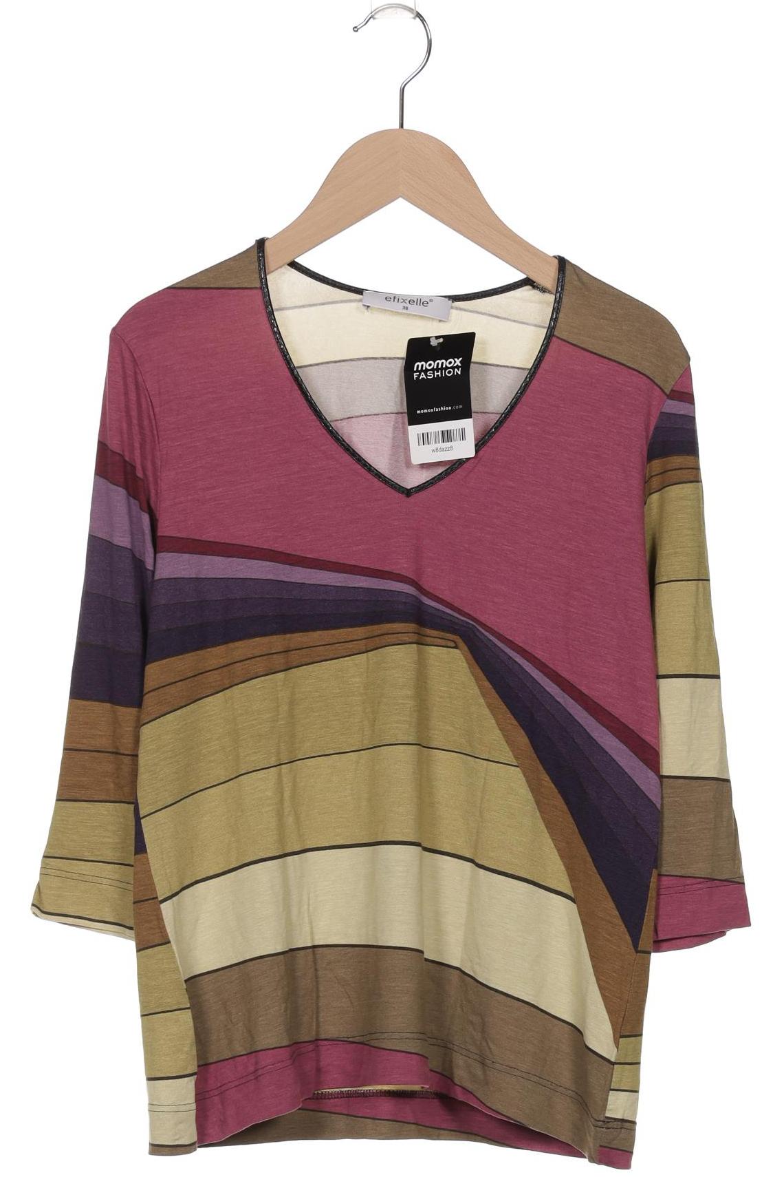 

efixelle Damen Langarmshirt, mehrfarbig, Gr. 38