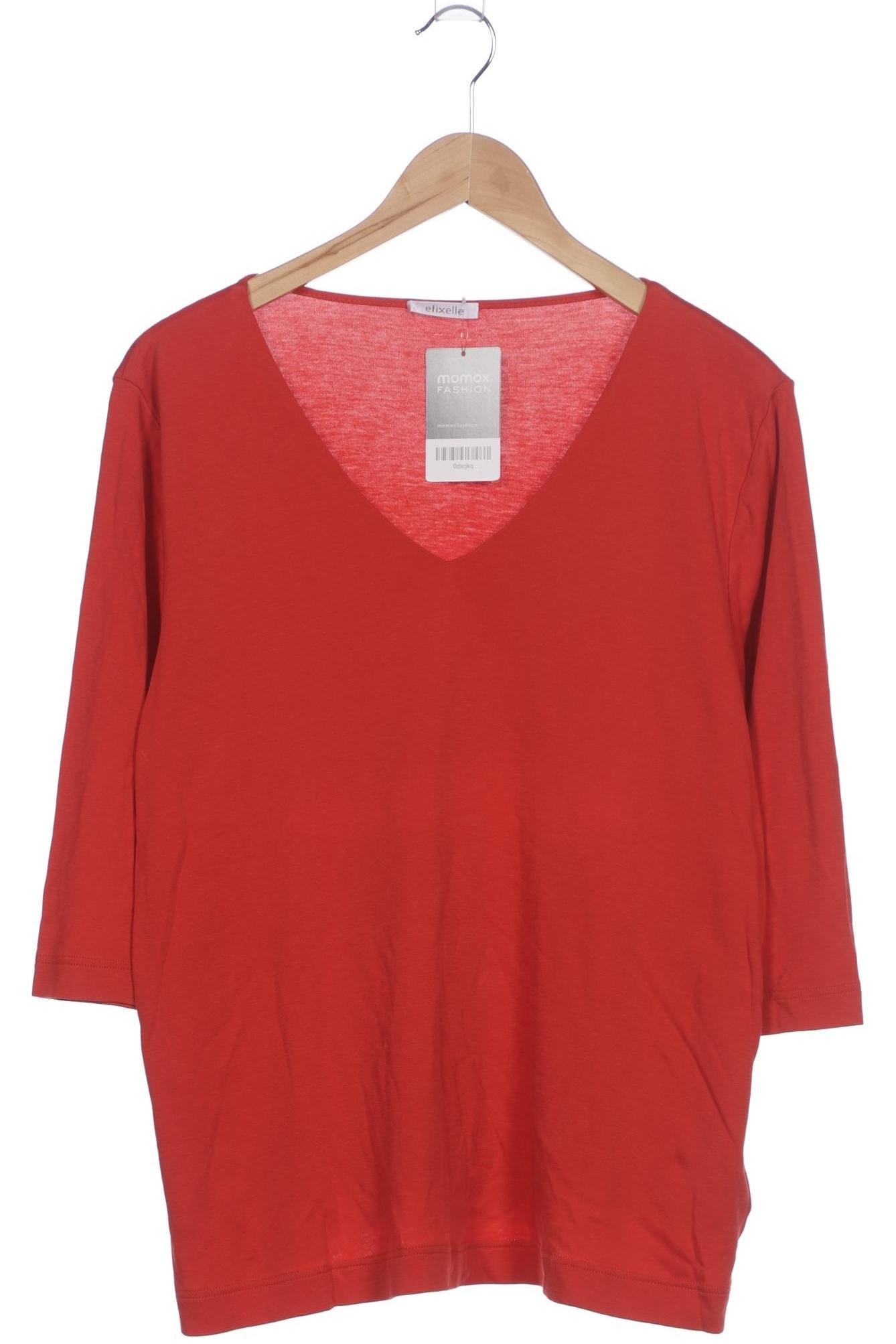 

efixelle Damen Langarmshirt, orange, Gr. 42
