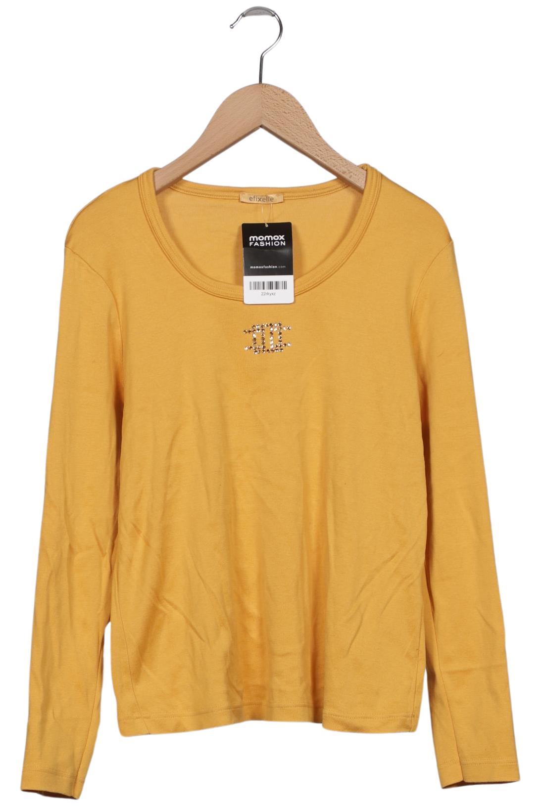 

efixelle Damen Langarmshirt, orange, Gr. 38
