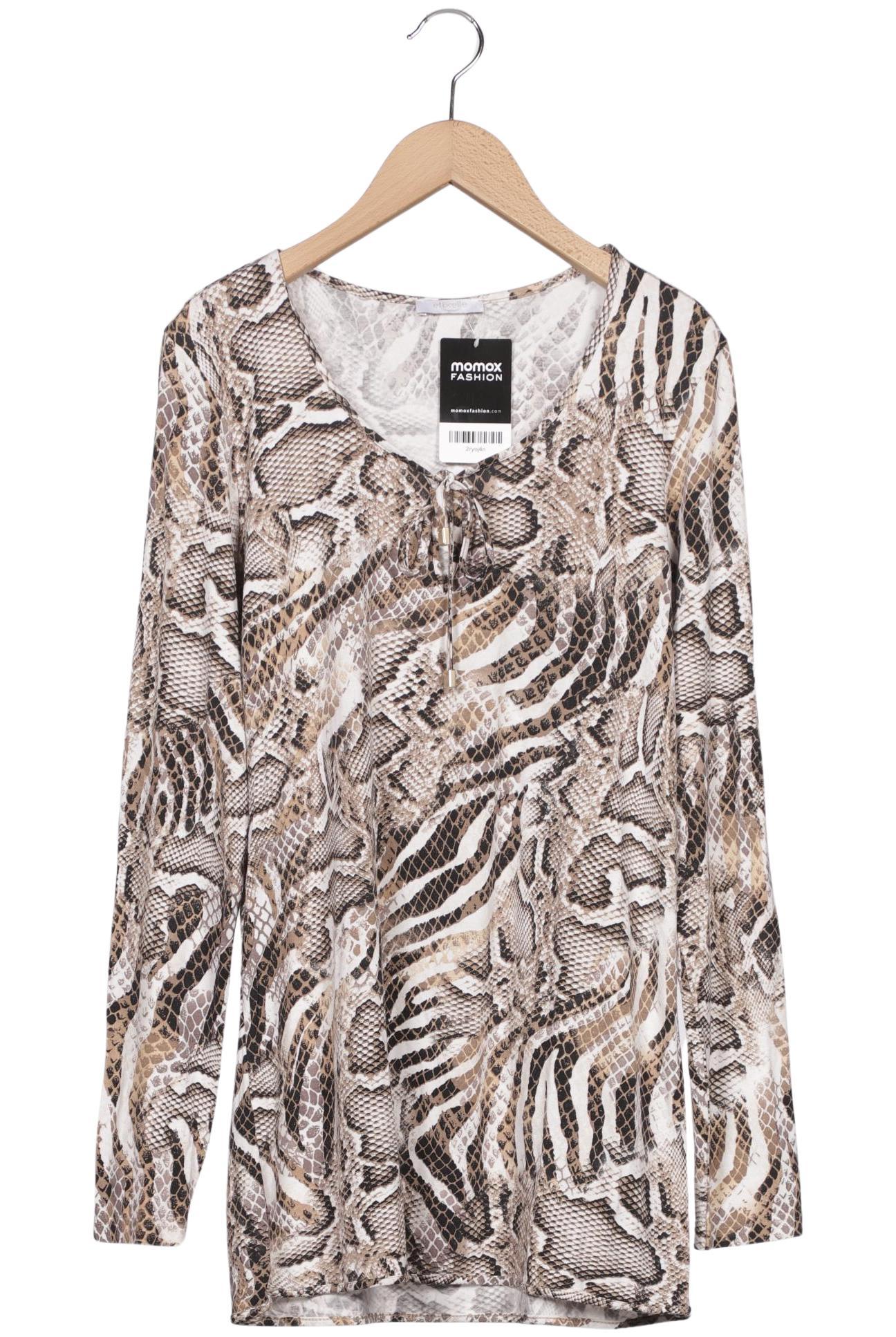 

efixelle Damen Langarmshirt, braun, Gr. 38