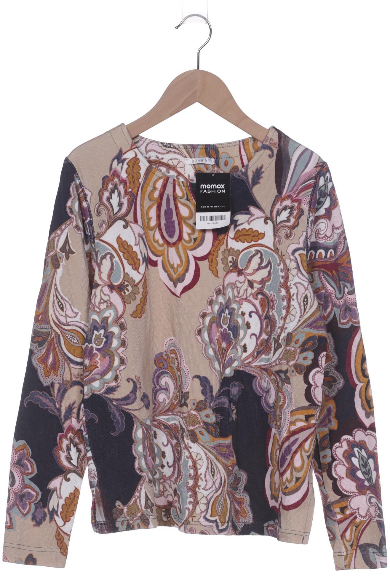 

efixelle Damen Langarmshirt, mehrfarbig, Gr. 36