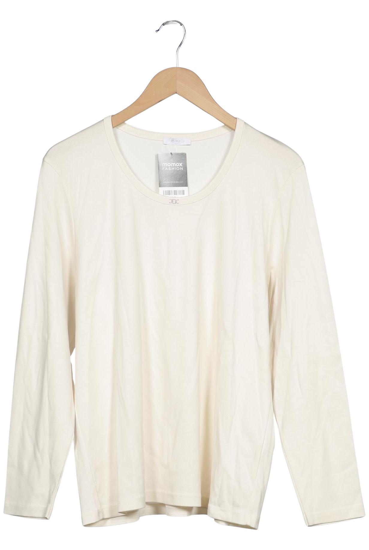 

efixelle Damen Langarmshirt, cremeweiß, Gr. 48