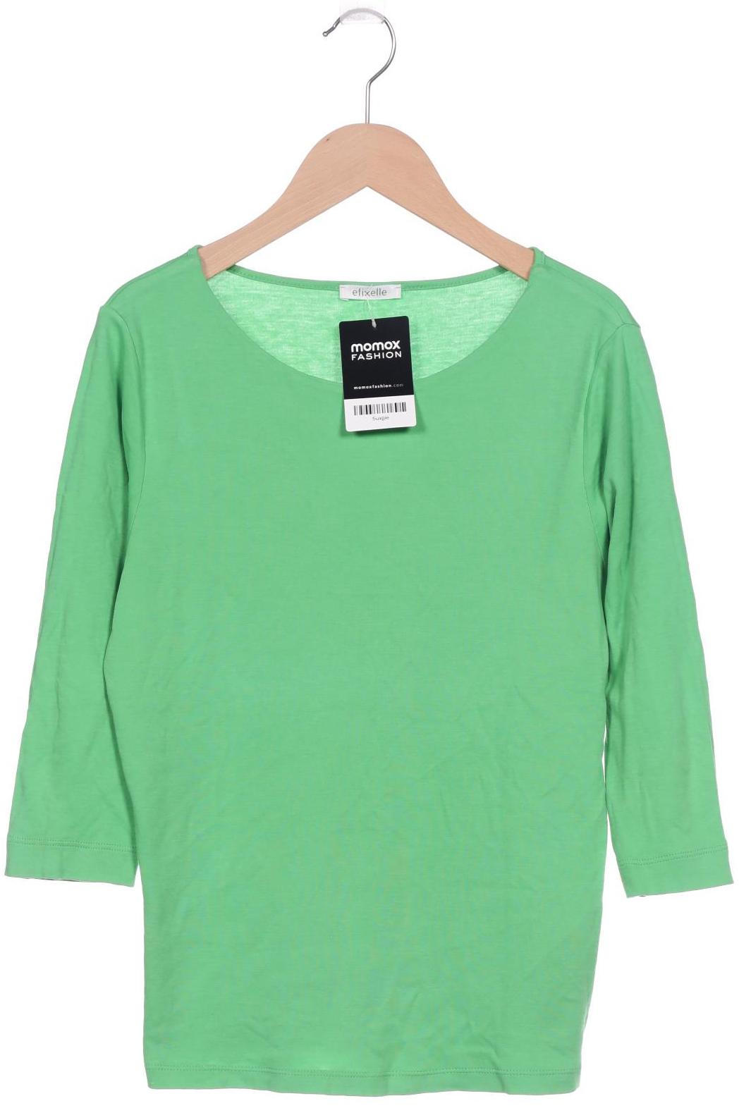 

efixelle Damen Langarmshirt, grün, Gr. 36