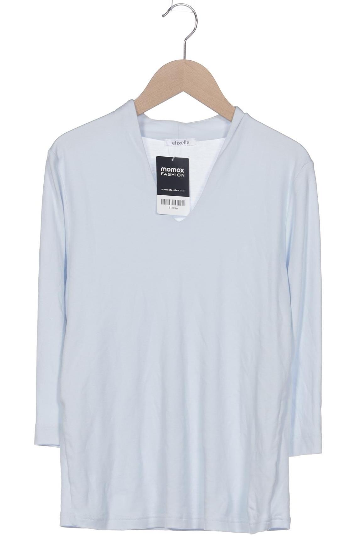 

efixelle Damen Langarmshirt, hellblau, Gr. 36