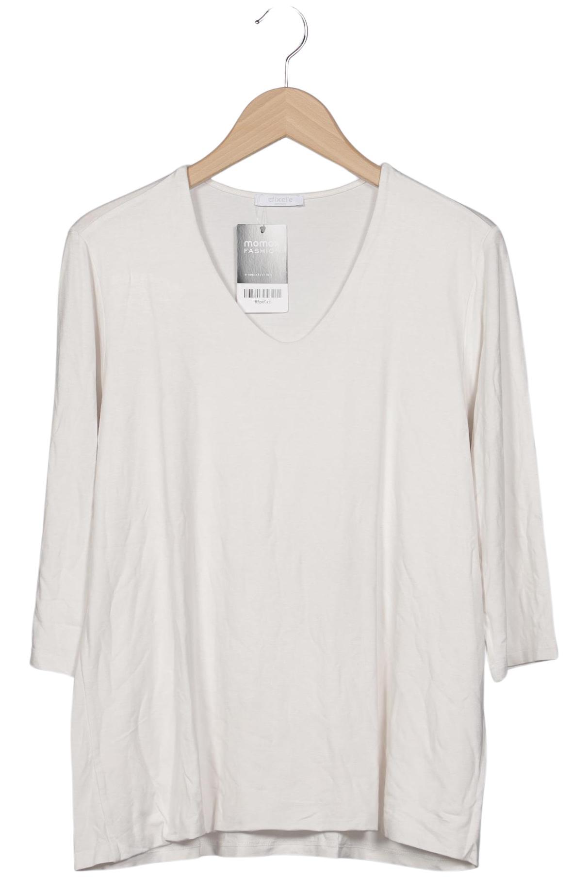 

efixelle Damen Langarmshirt, cremeweiß, Gr. 46