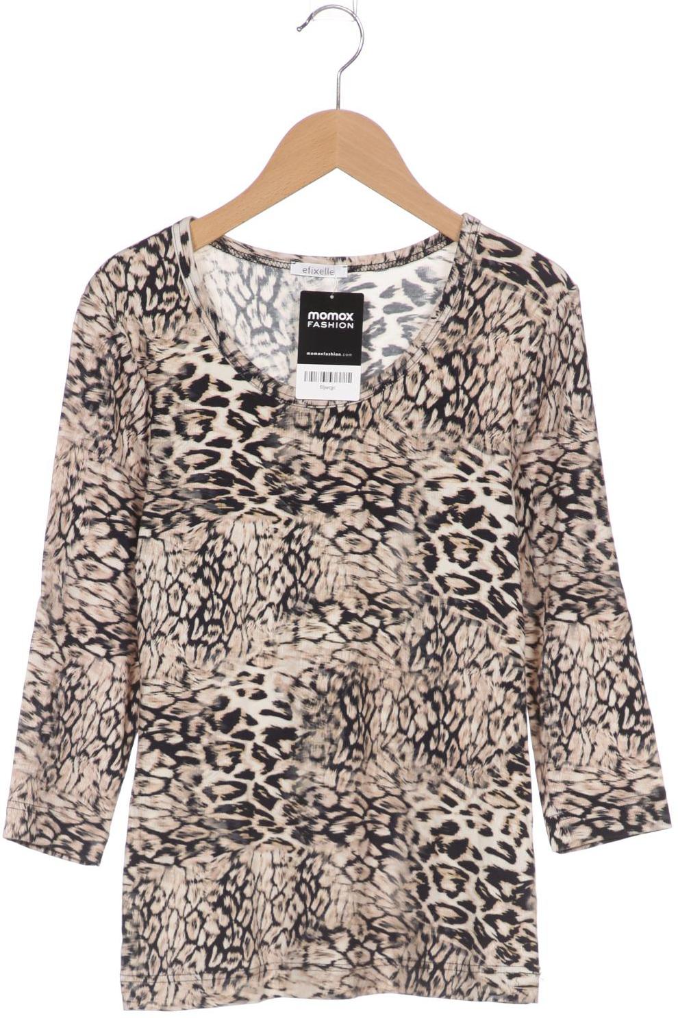 

efixelle Damen Langarmshirt, beige, Gr. 38